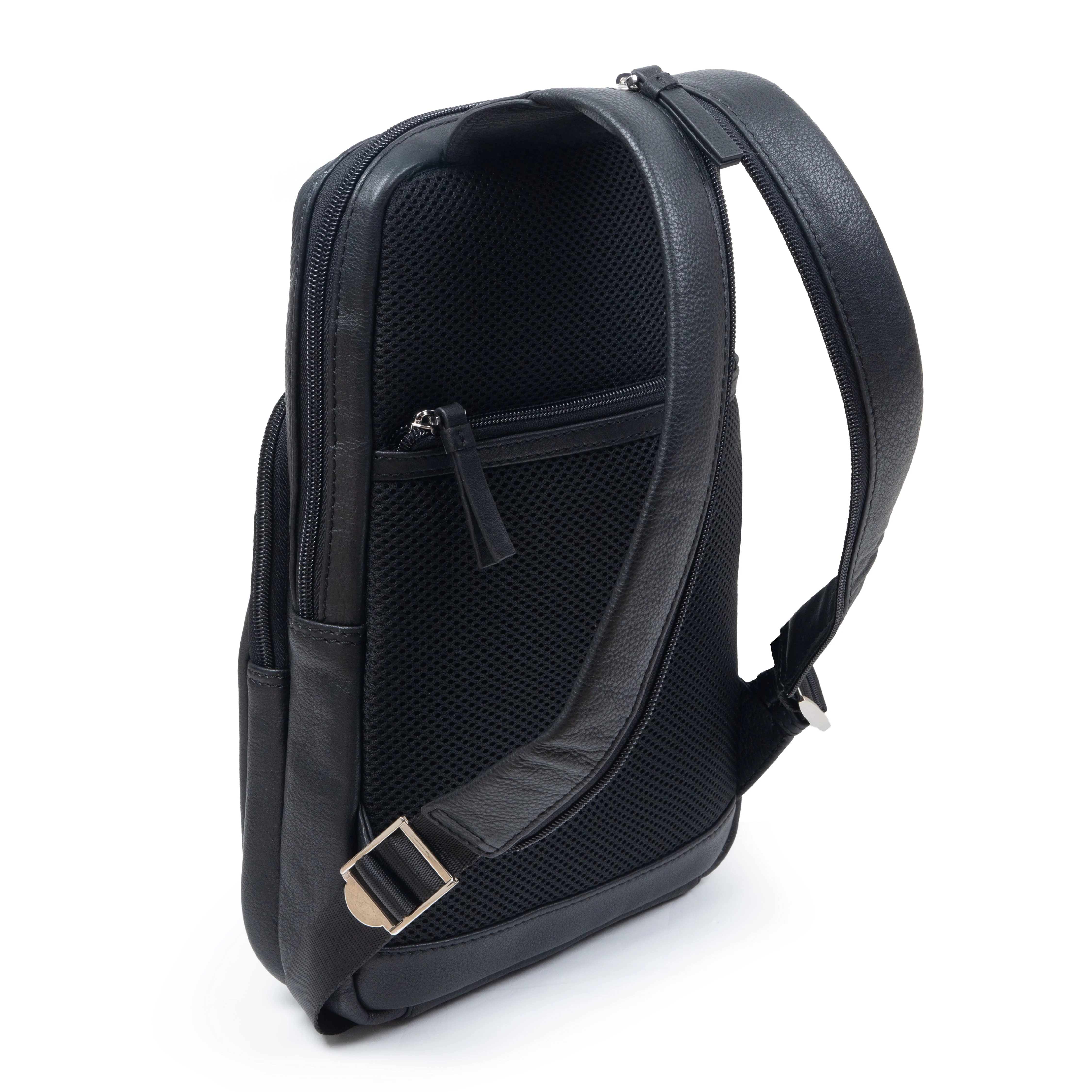 Men's Small Pebble Grain Leather Backpack - Image 12