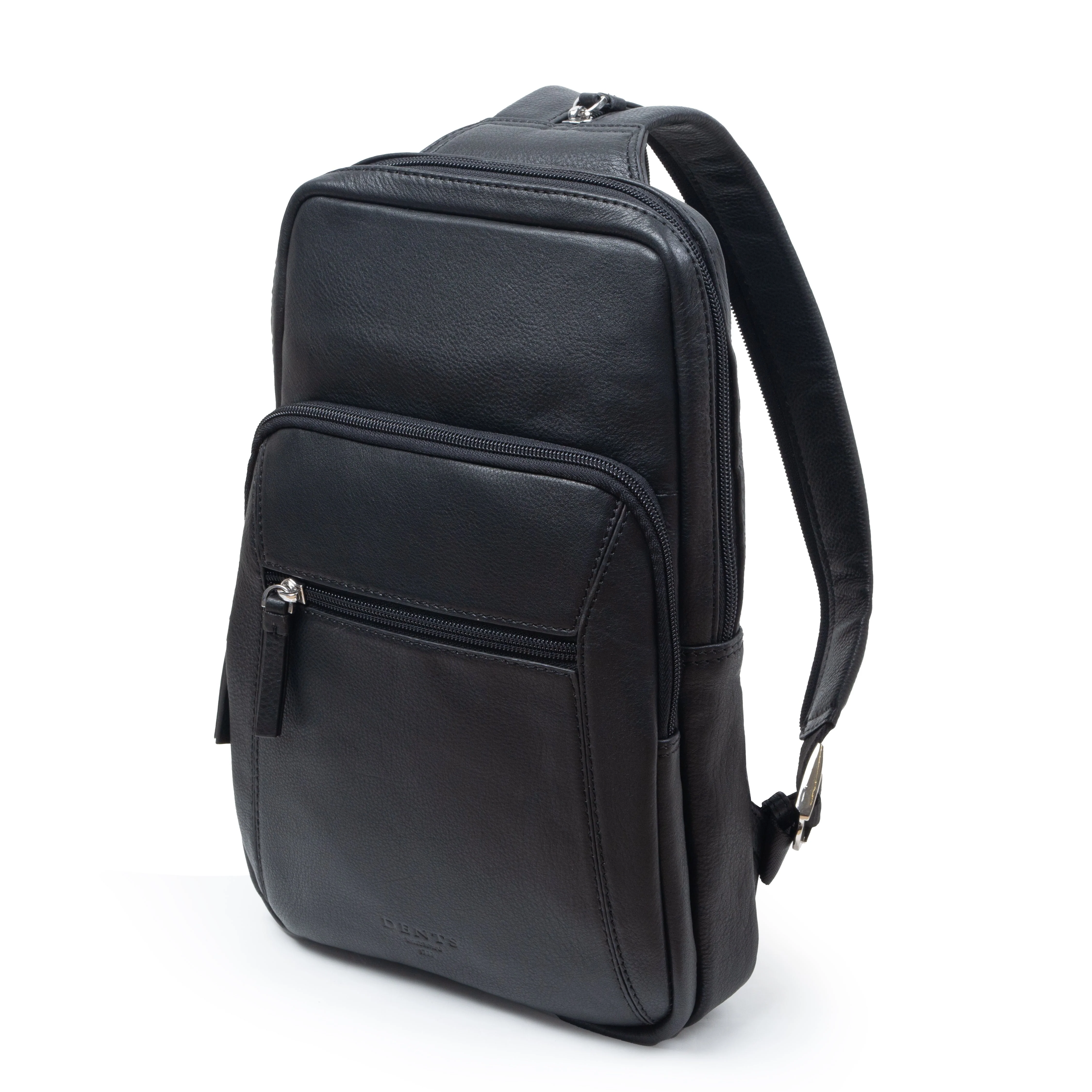 Men's Small Pebble Grain Leather Backpack - Image 14