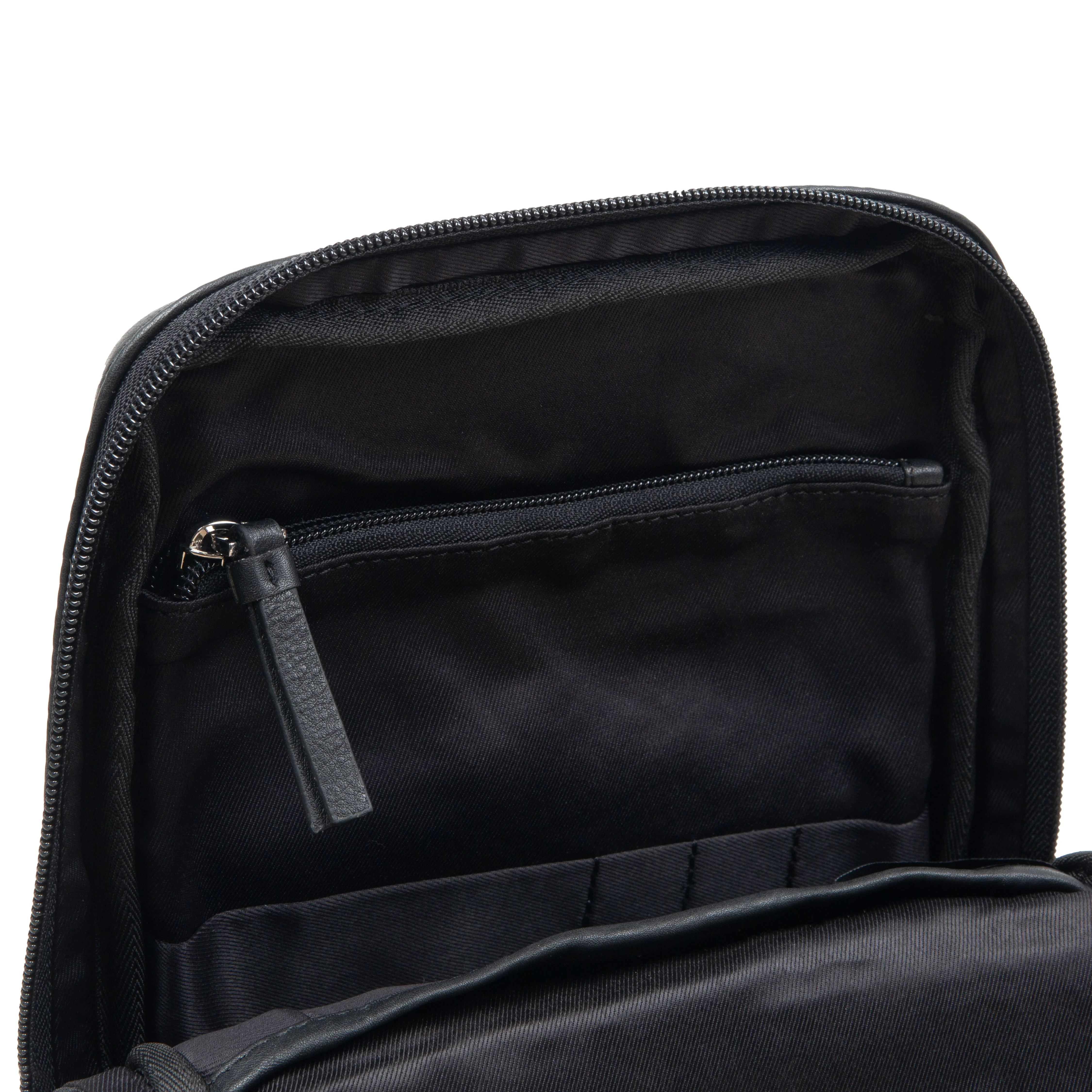 Men's Small Pebble Grain Leather Backpack - Image 16