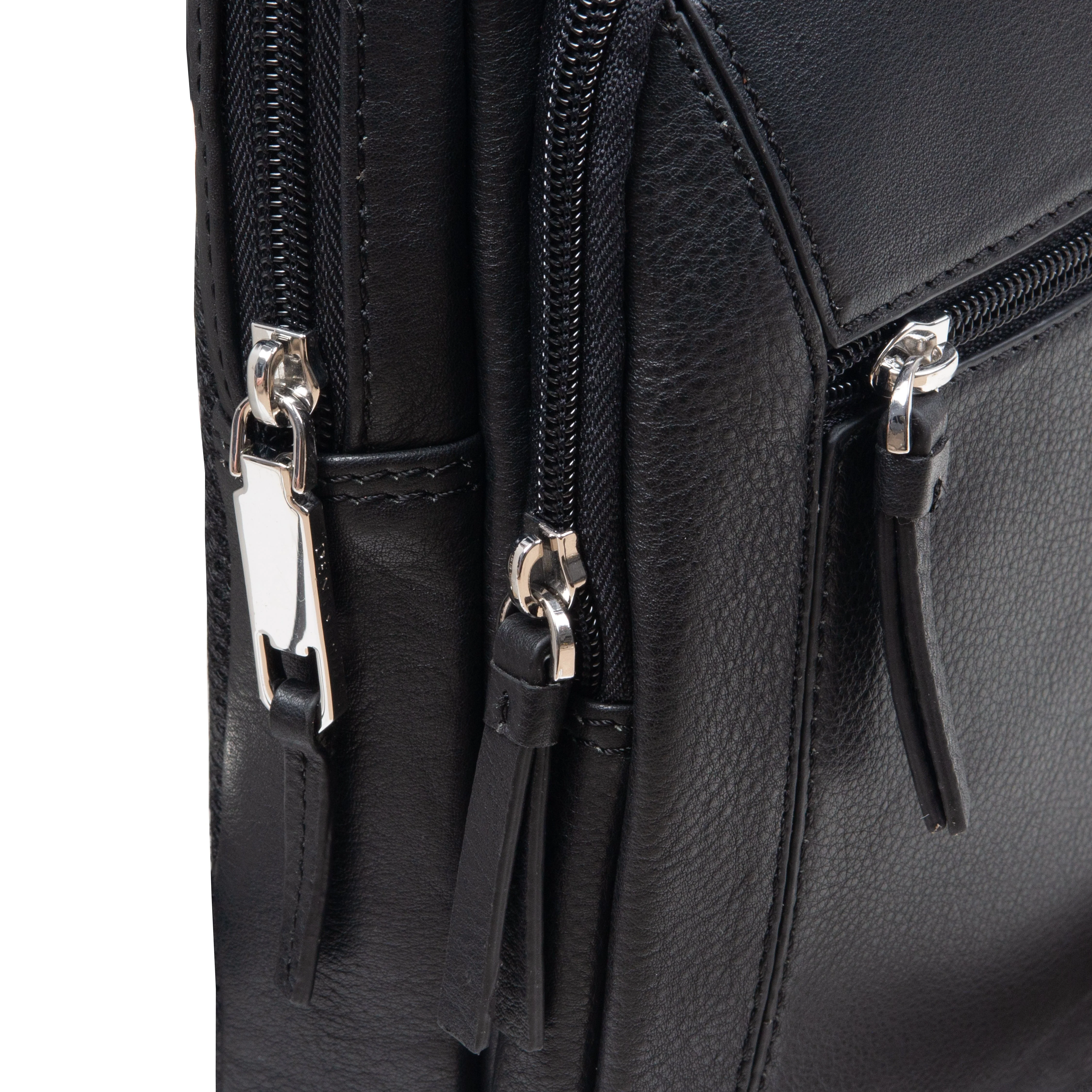 Men's Small Pebble Grain Leather Backpack - Image 18