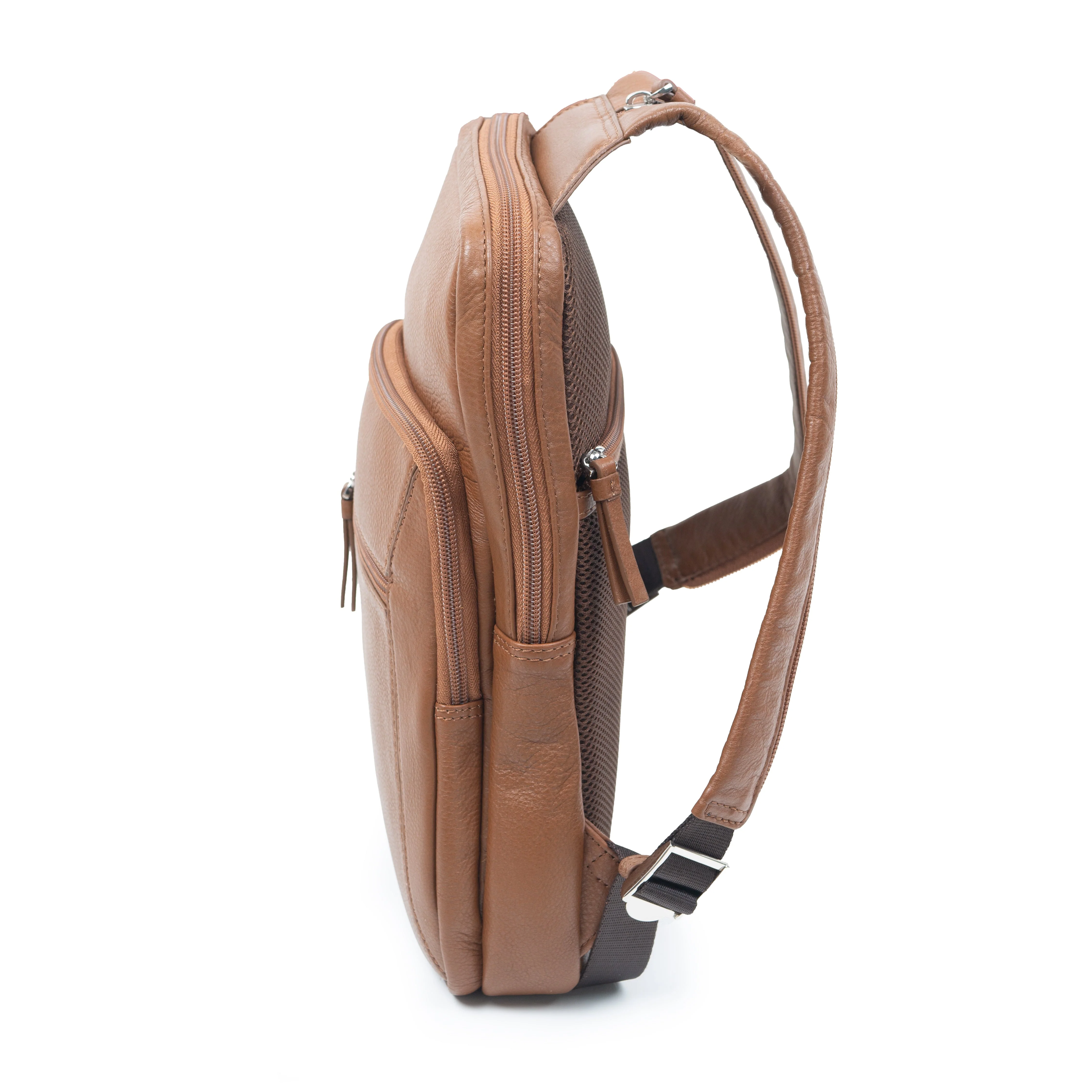 Men's Small Pebble Grain Leather Backpack - Image 5