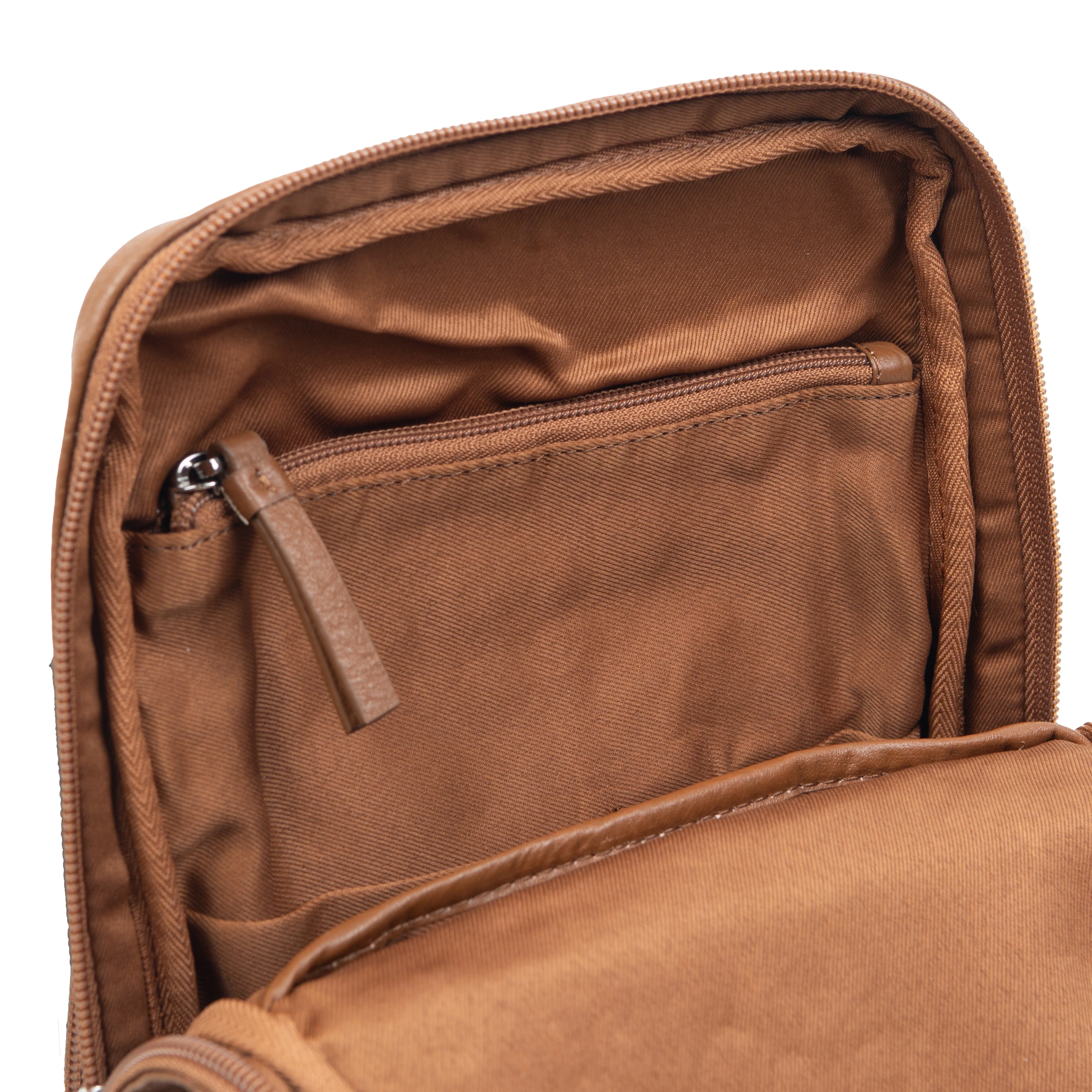 Men's Small Pebble Grain Leather Backpack - Image 8