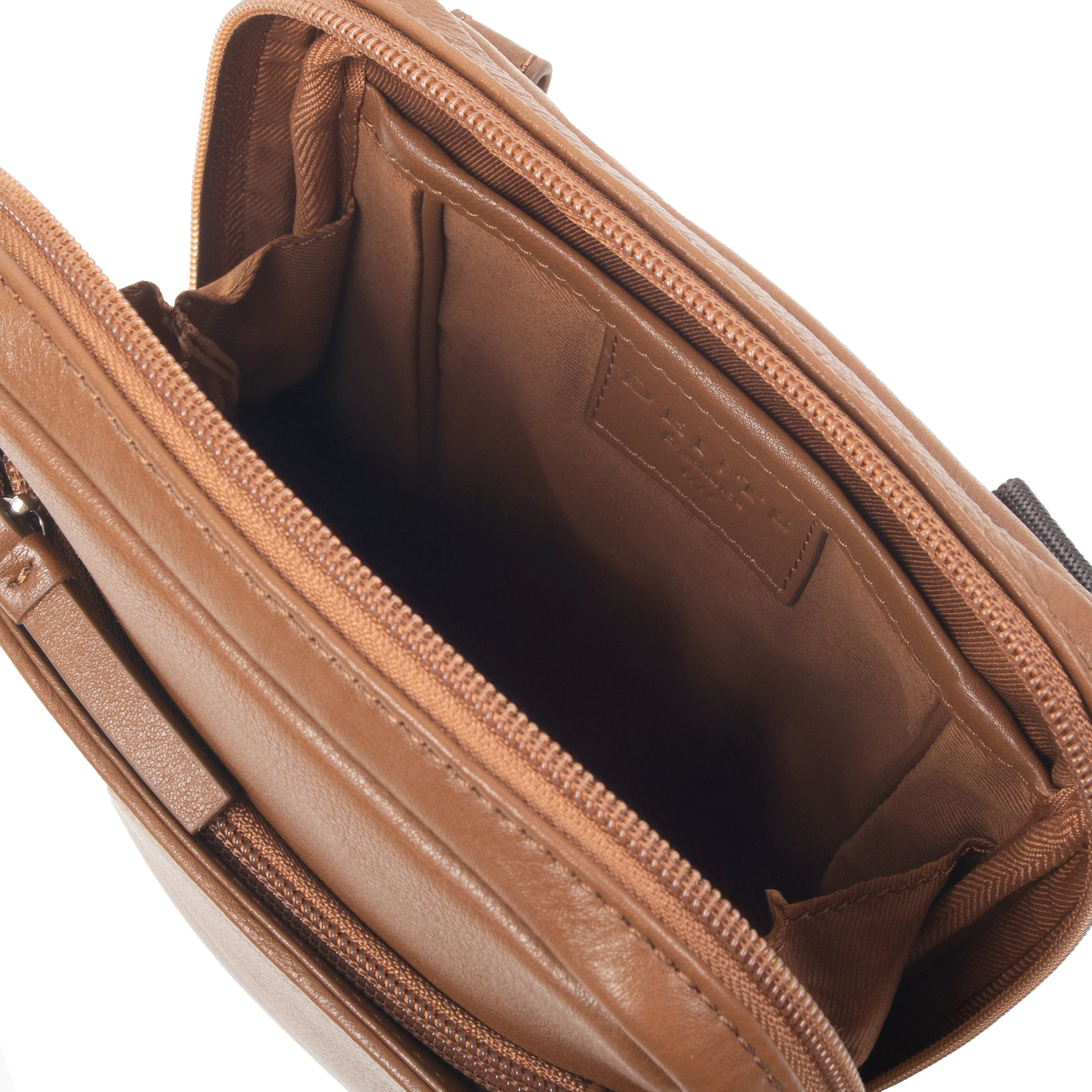 Men's Small Pebble Grain Leather Crossbody Bag - Image 5