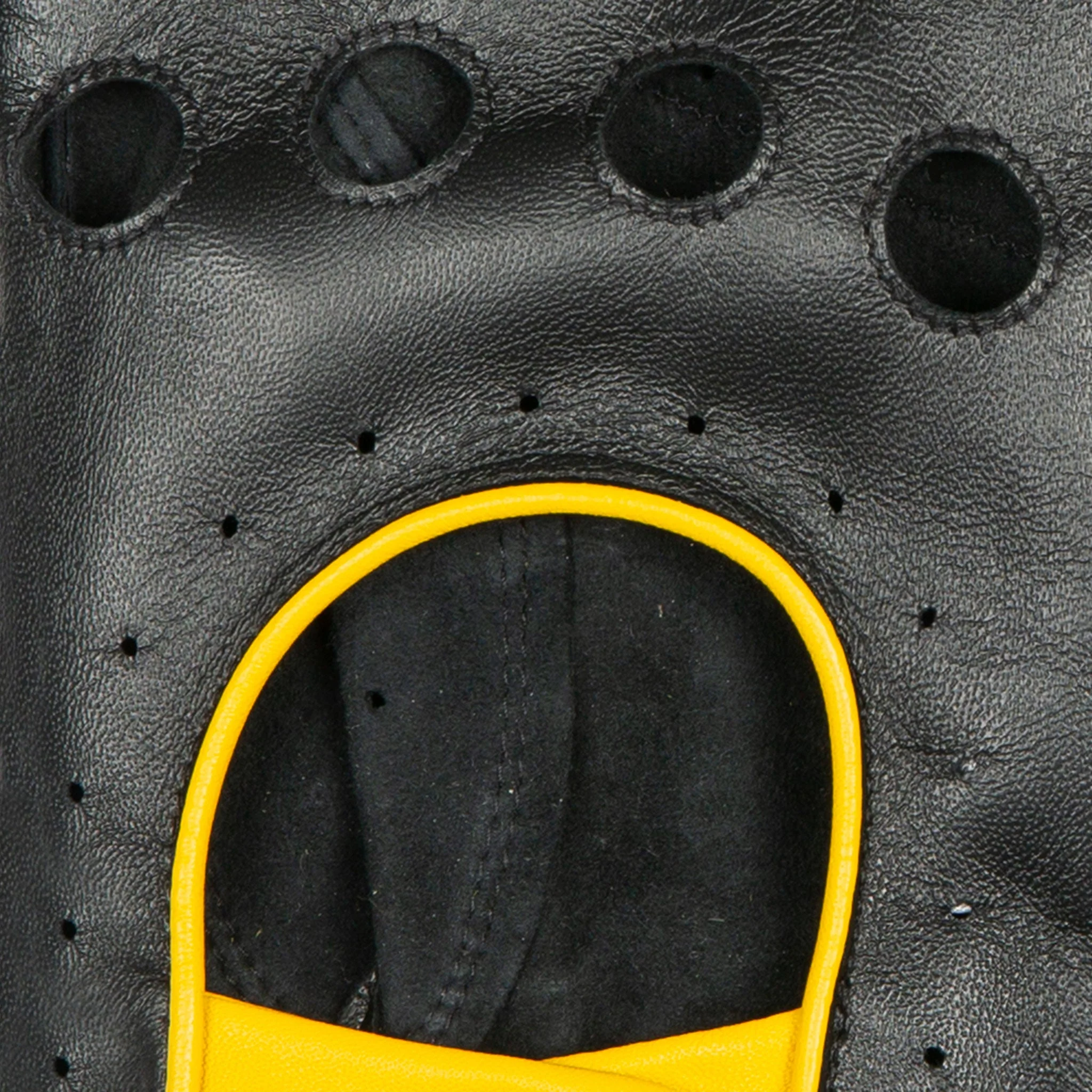 Men’s Touchscreen Three-Colour Leather Driving Gloves - Image 10