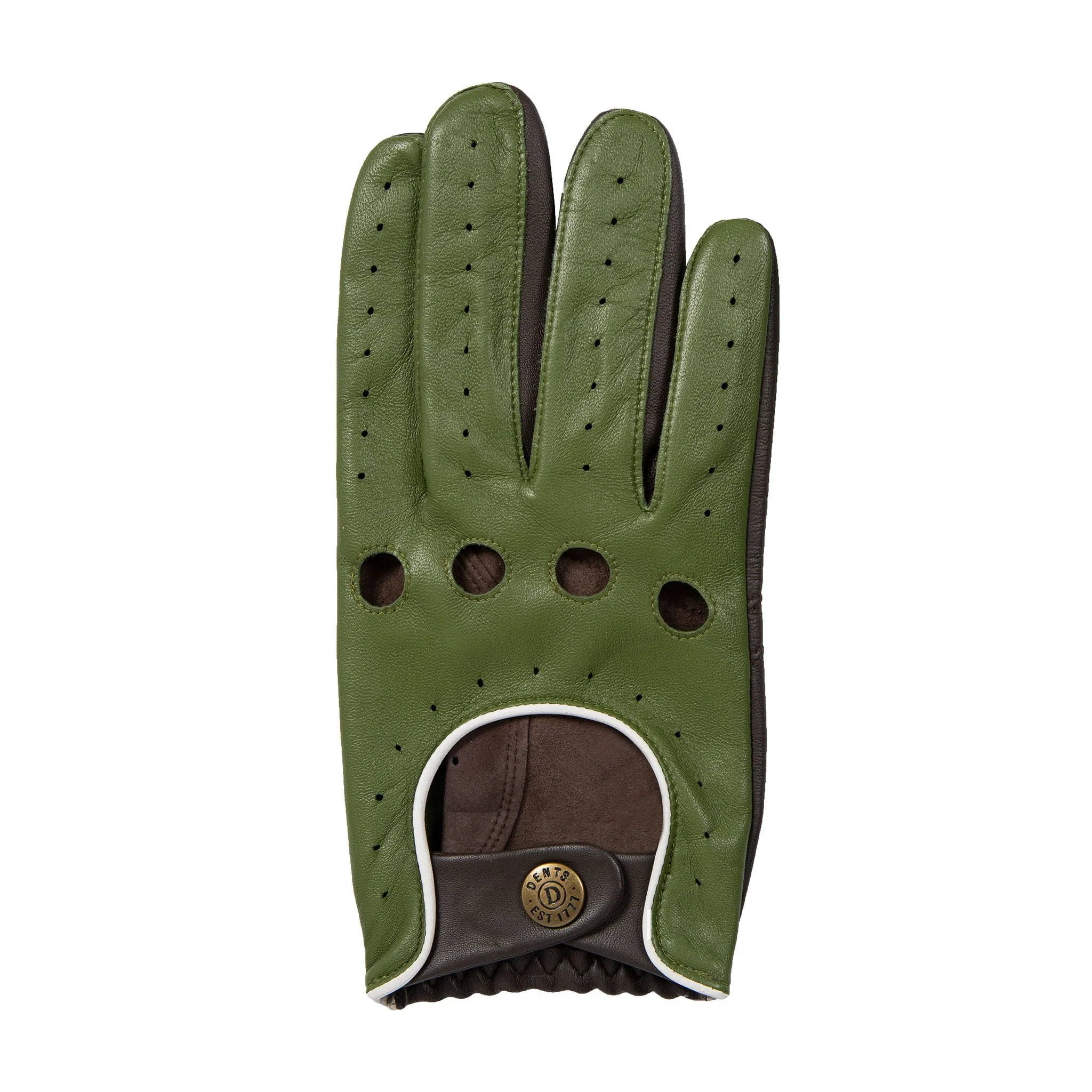 Men’s Touchscreen Three-Colour Leather Driving Gloves - Image 20