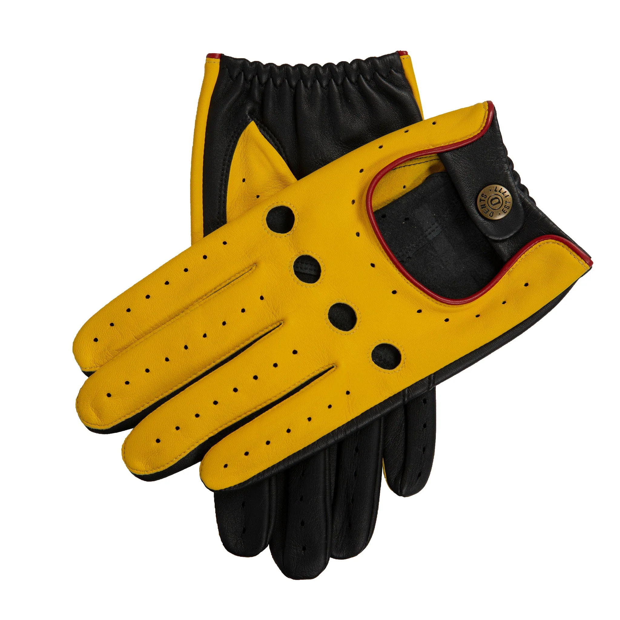 Men’s Touchscreen Three-Colour Leather Driving Gloves - Image 26