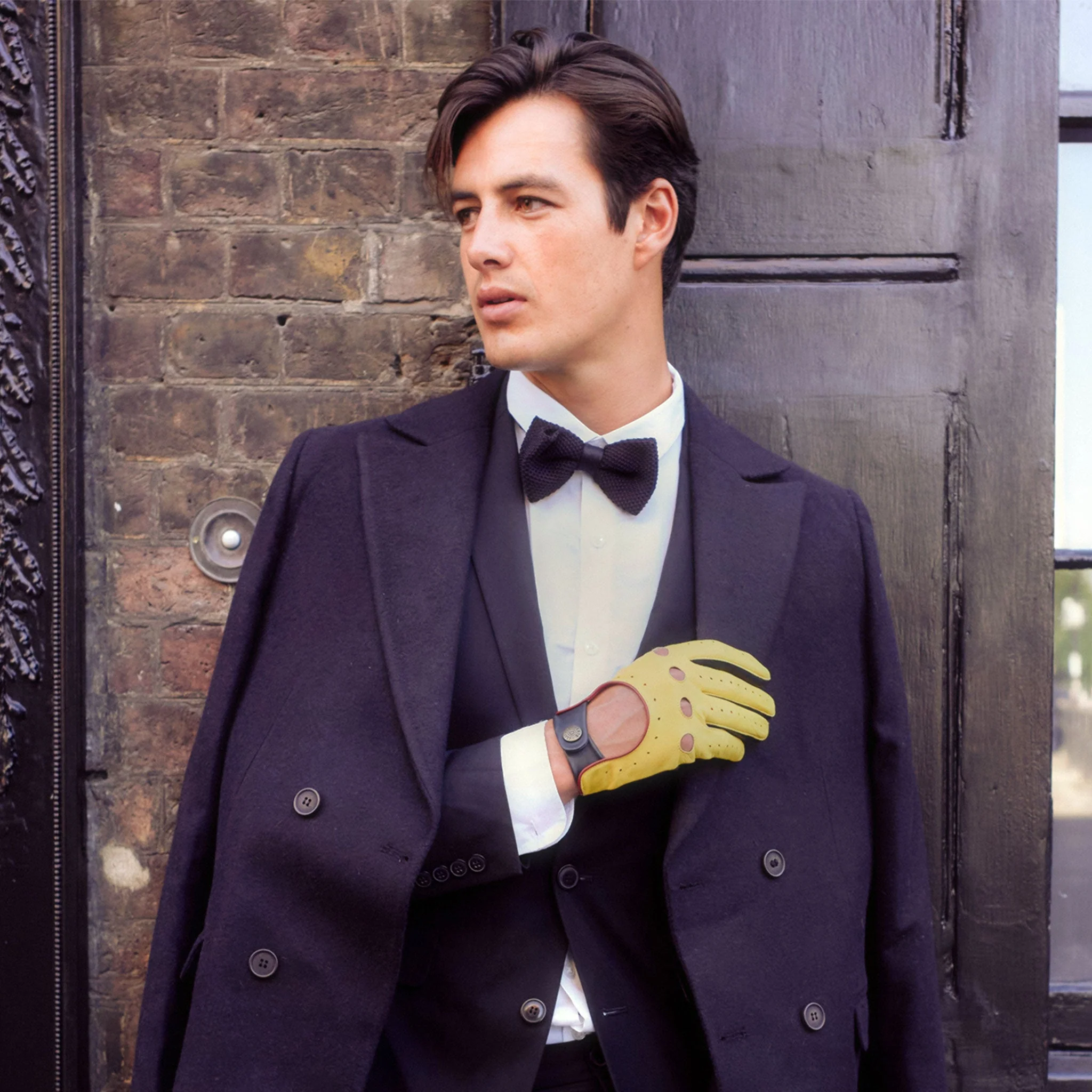 Men’s Touchscreen Three-Colour Leather Driving Gloves - Image 27