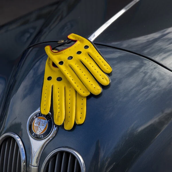 Men’s Touchscreen Three-Colour Leather Driving Gloves - Image 28
