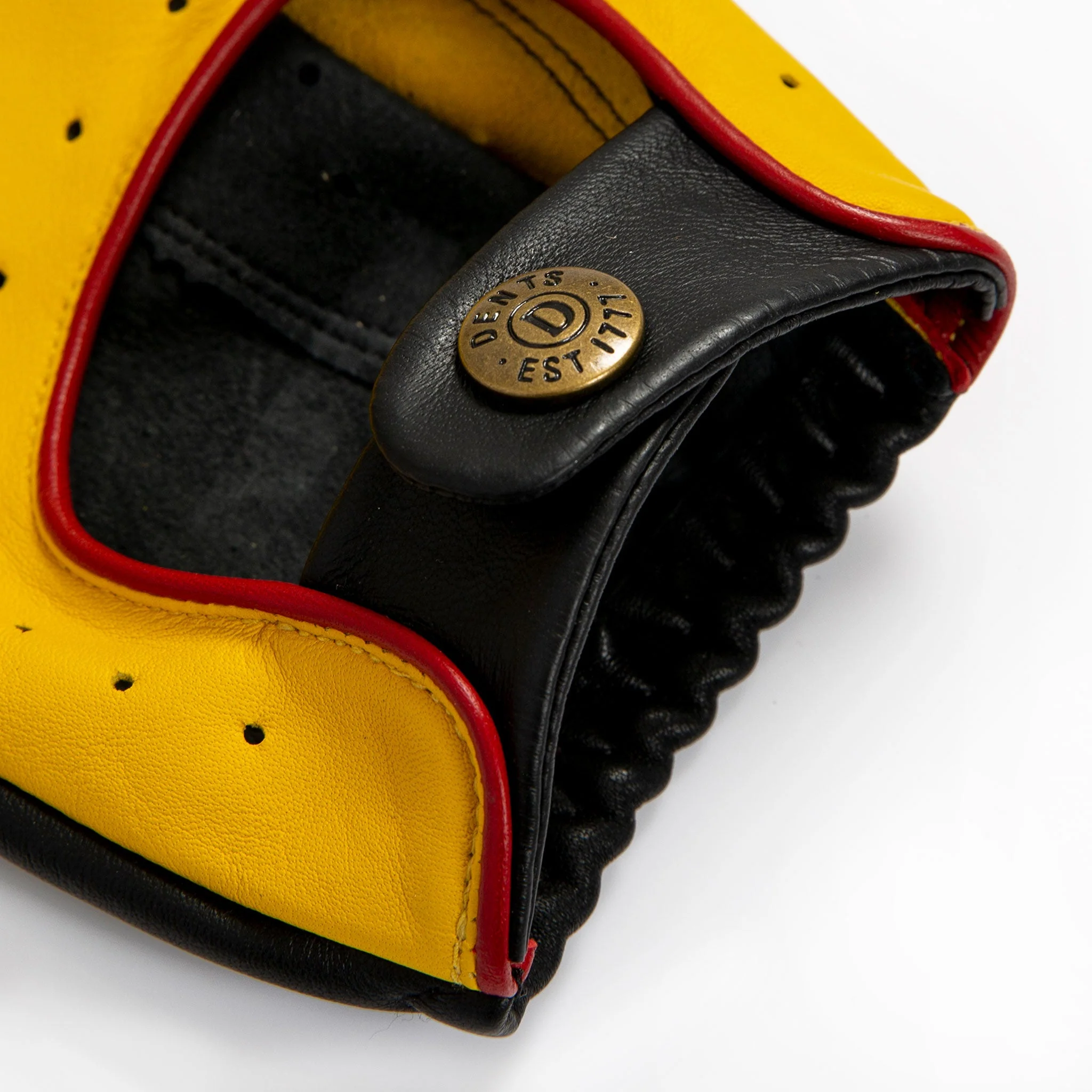 Men’s Touchscreen Three-Colour Leather Driving Gloves - Image 36