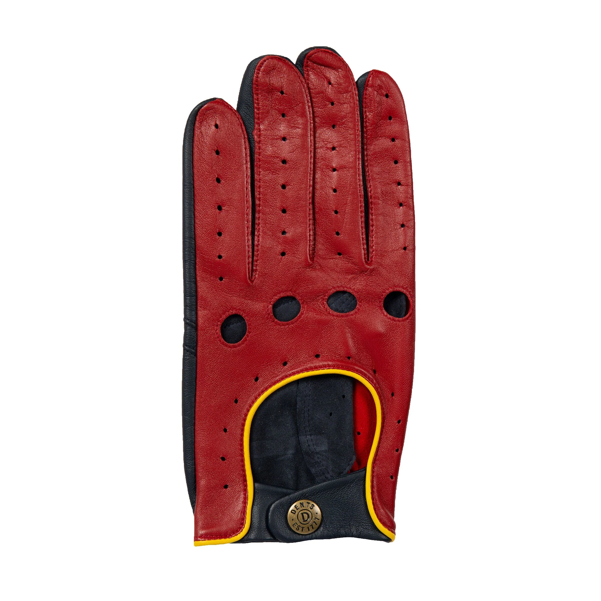 Men’s Touchscreen Three-Colour Leather Driving Gloves - Image 42