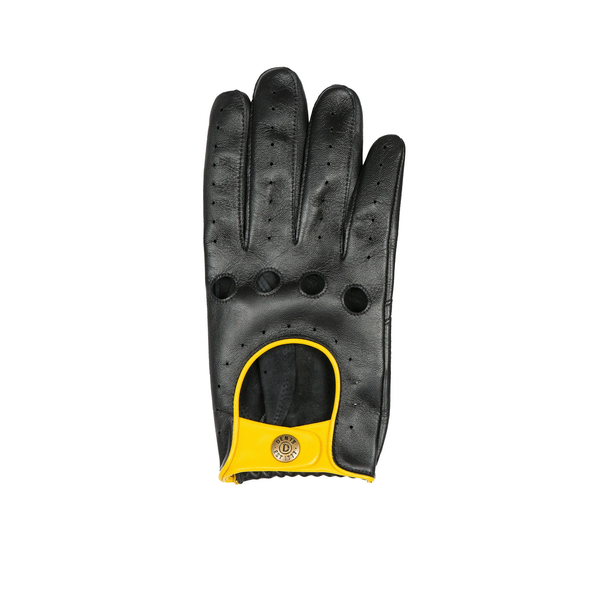 Men’s Touchscreen Three-Colour Leather Driving Gloves - Image 5