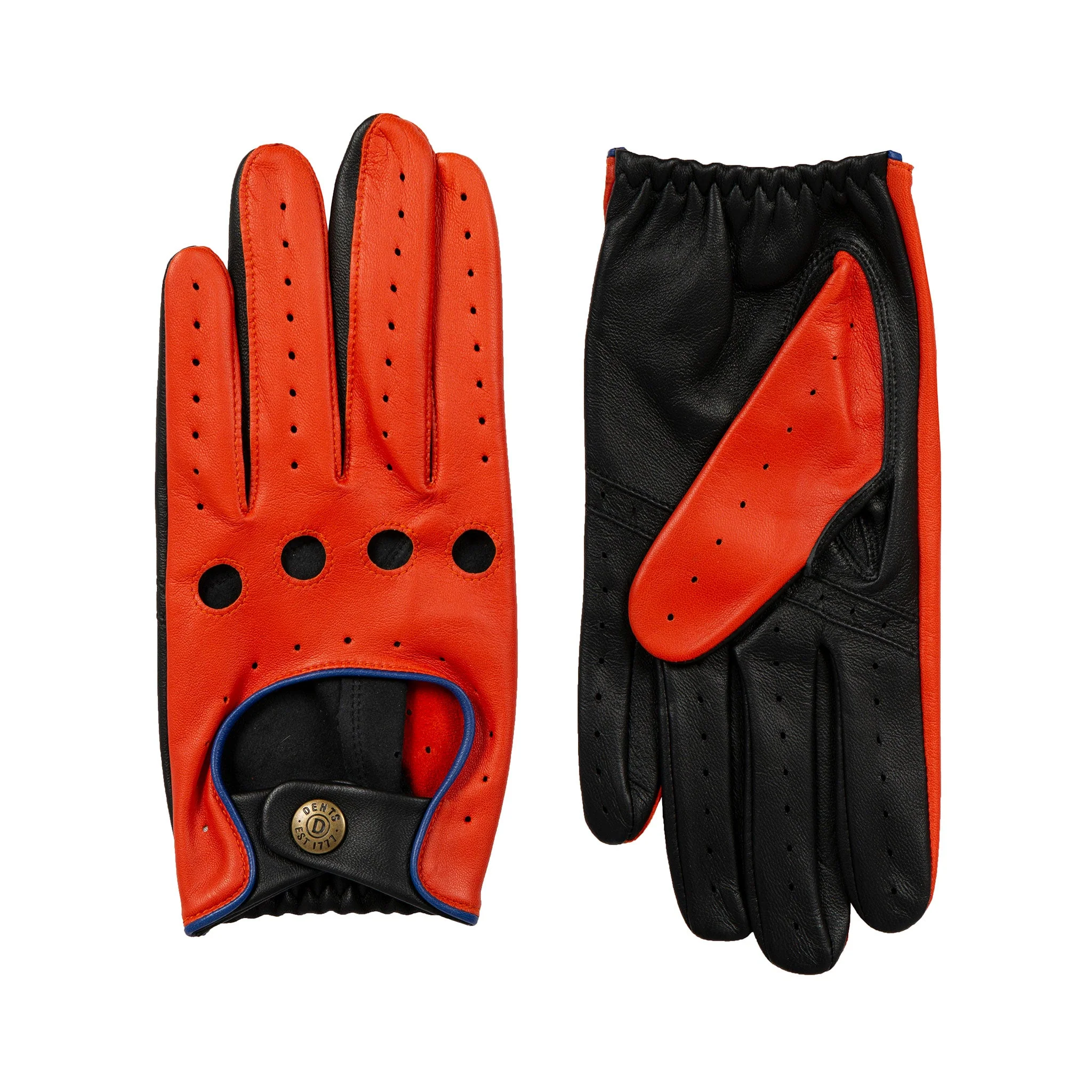 Men’s Touchscreen Three-Colour Leather Driving Gloves - Image 52