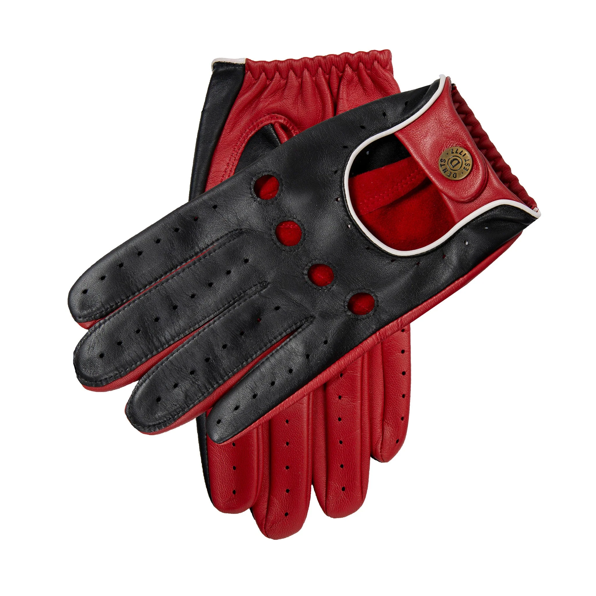 Men’s Touchscreen Three-Colour Leather Driving Gloves - Image 61