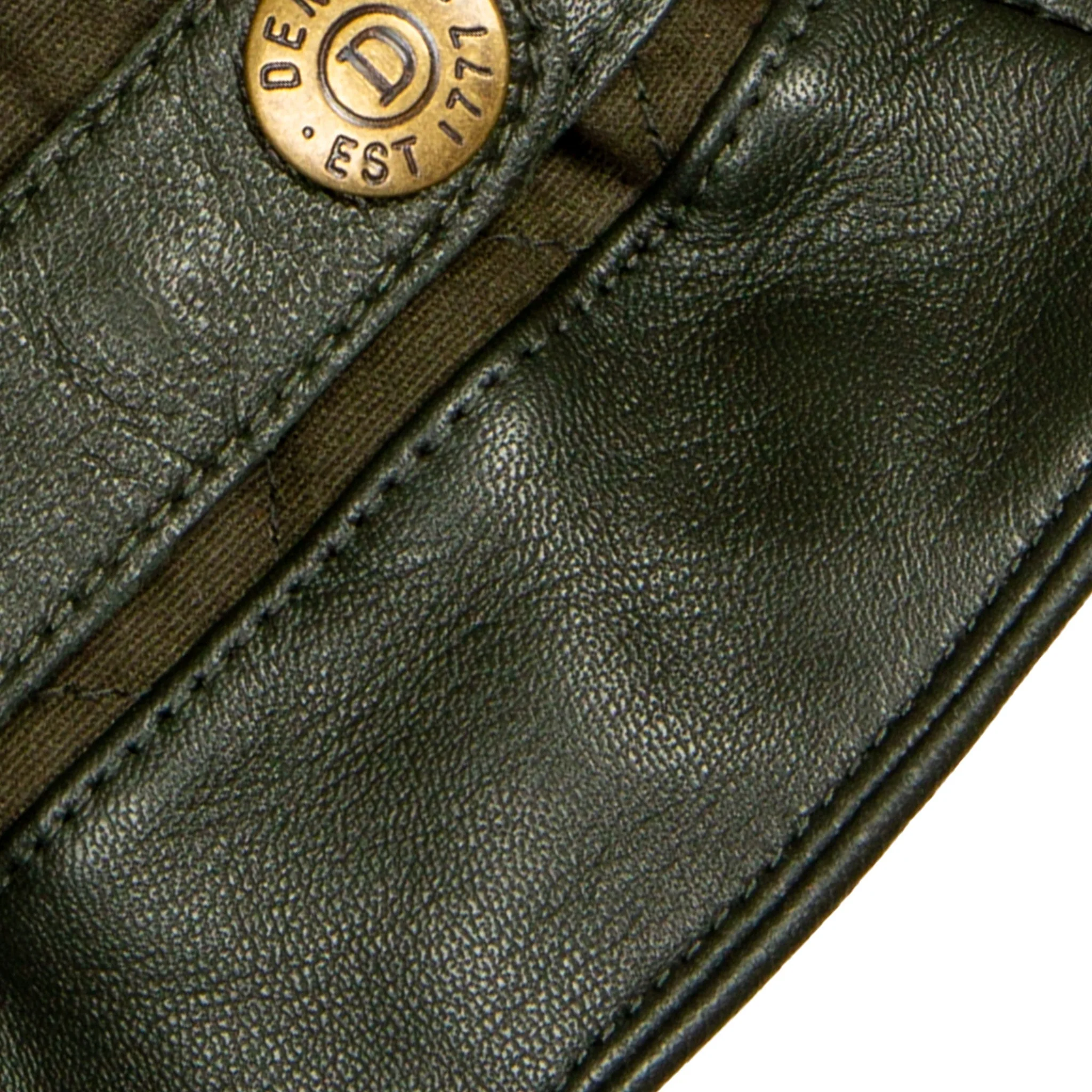 Men's Touchscreen Water-Resistant Fleece-Lined Leather Gloves with Waxed Cotton Quilting - Image 12