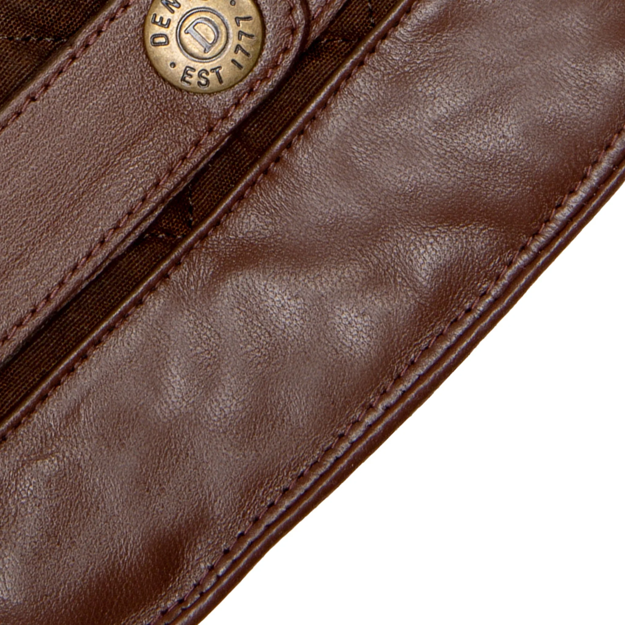 Men's Touchscreen Water-Resistant Fleece-Lined Leather Gloves with Waxed Cotton Quilting - Image 22