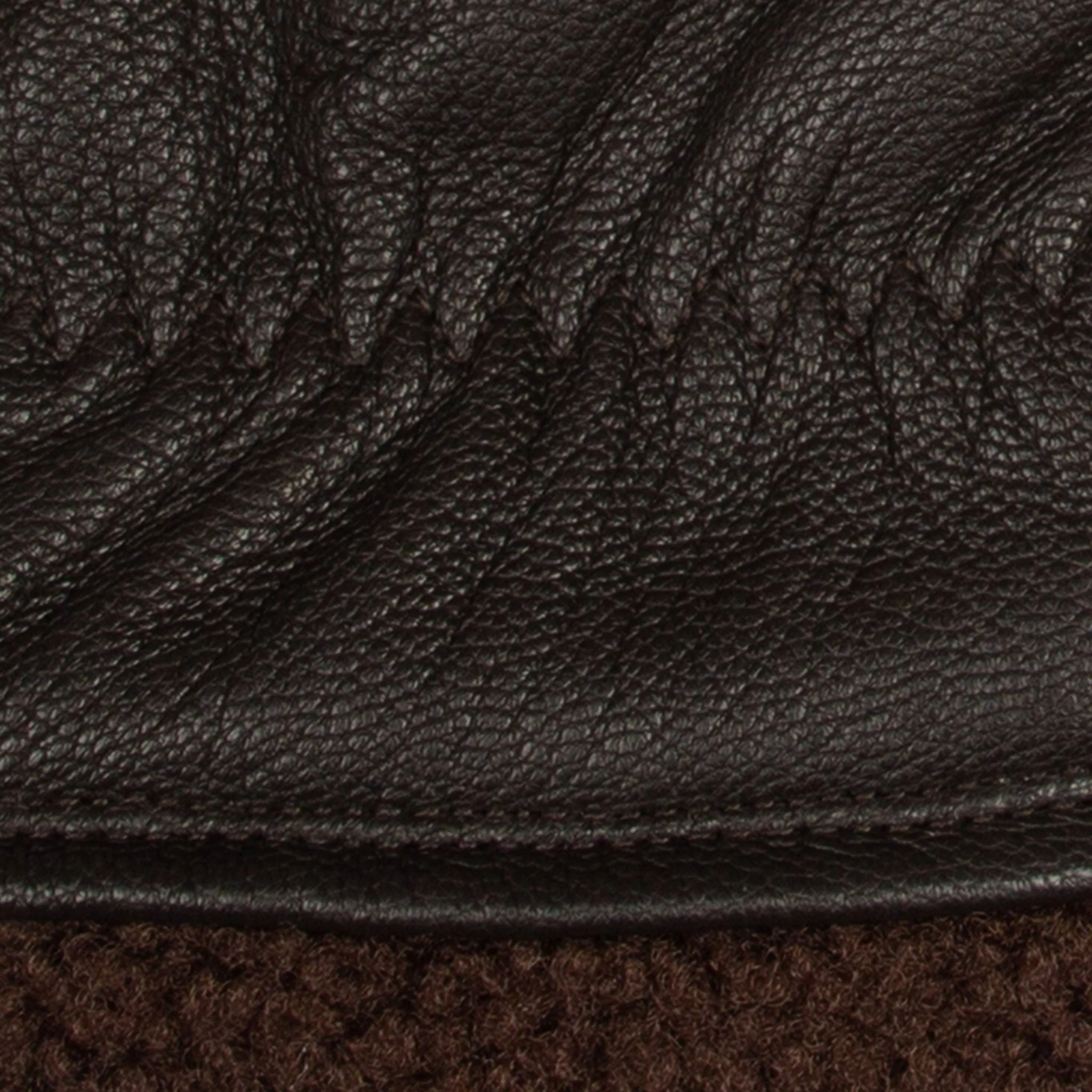 Men's Touchscreen Water-Resistant Three-Point Fleece-Lined Imitation Deerskin Leather Gloves - Image 10