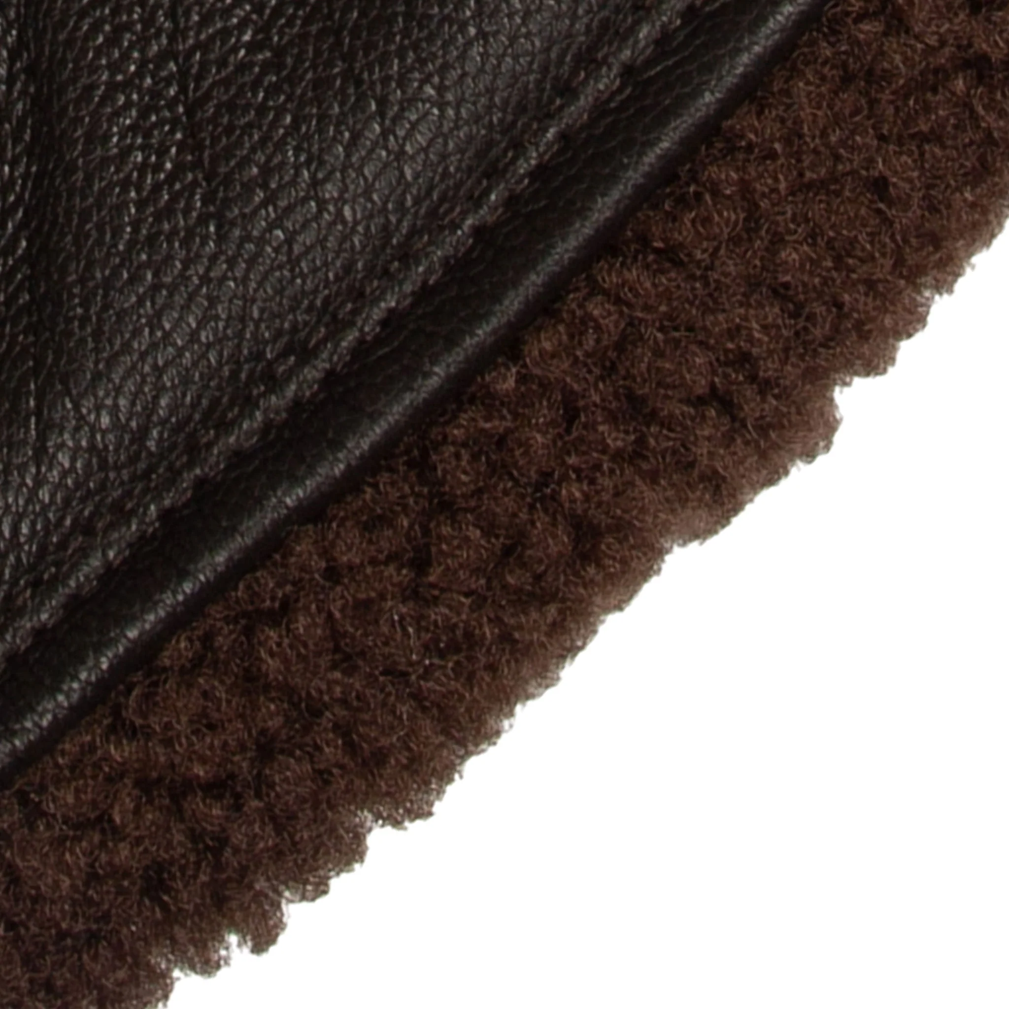 Men's Touchscreen Water-Resistant Three-Point Fleece-Lined Imitation Deerskin Leather Gloves - Image 12