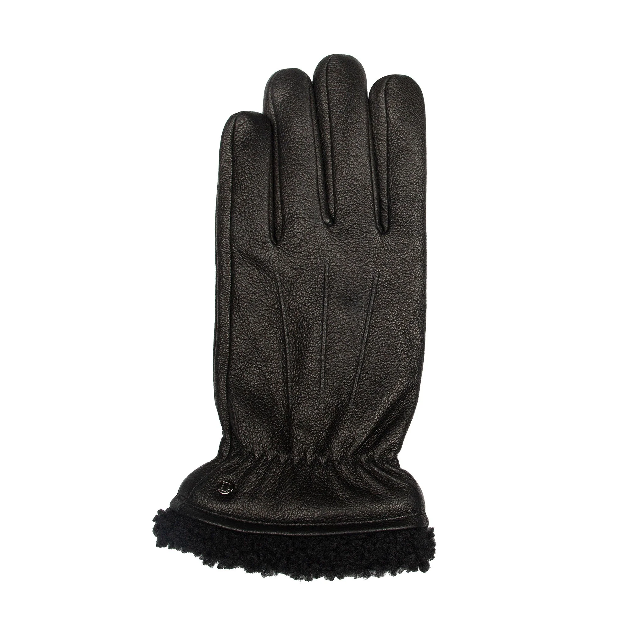 Men's Touchscreen Water-Resistant Three-Point Fleece-Lined Imitation Deerskin Leather Gloves - Image 15