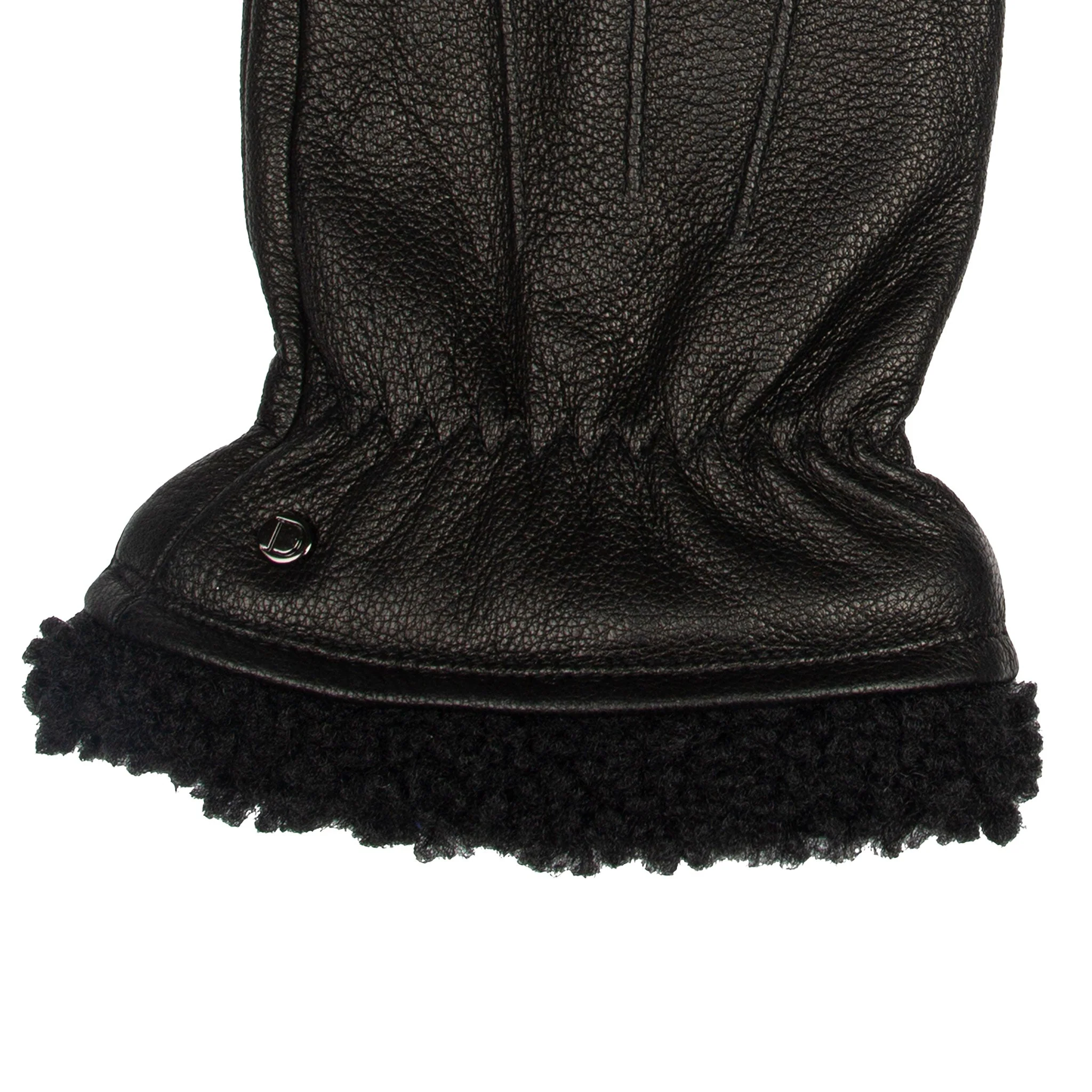 Men's Touchscreen Water-Resistant Three-Point Fleece-Lined Imitation Deerskin Leather Gloves - Image 16