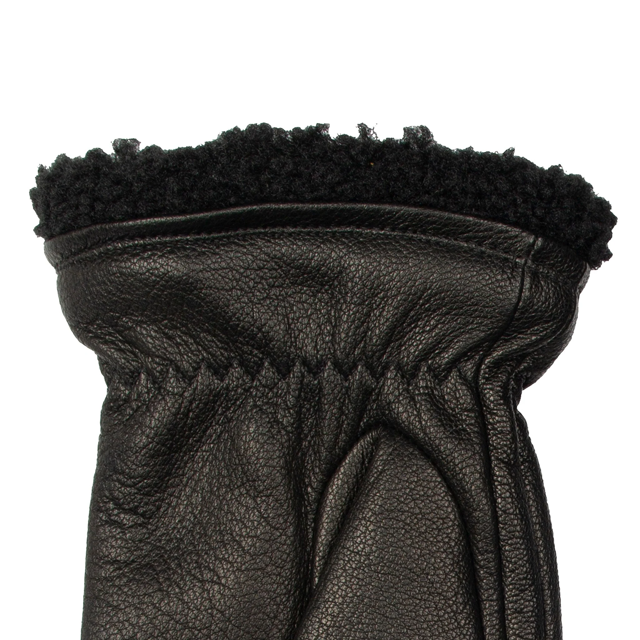 Men's Touchscreen Water-Resistant Three-Point Fleece-Lined Imitation Deerskin Leather Gloves - Image 18