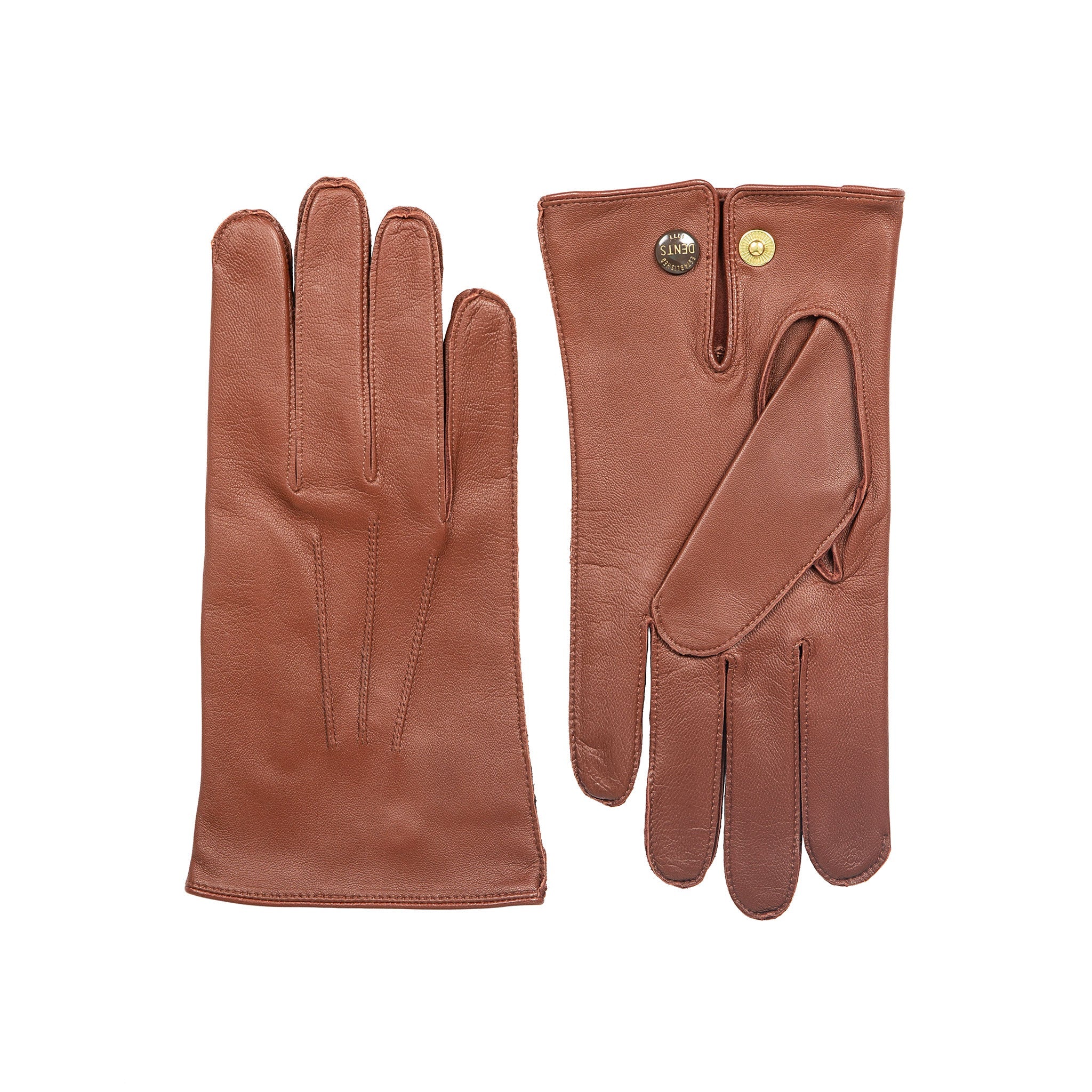 Men's Three-Point Leather Officer's Gloves - Image 12