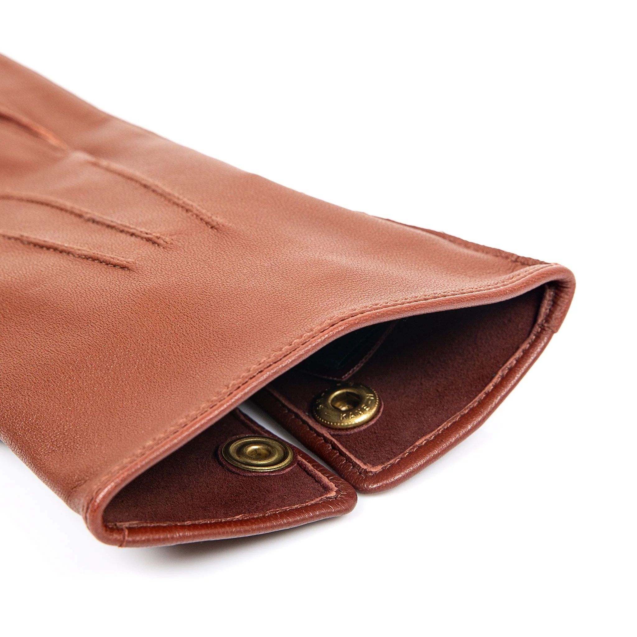 Men's Three-Point Leather Officer's Gloves - Image 19