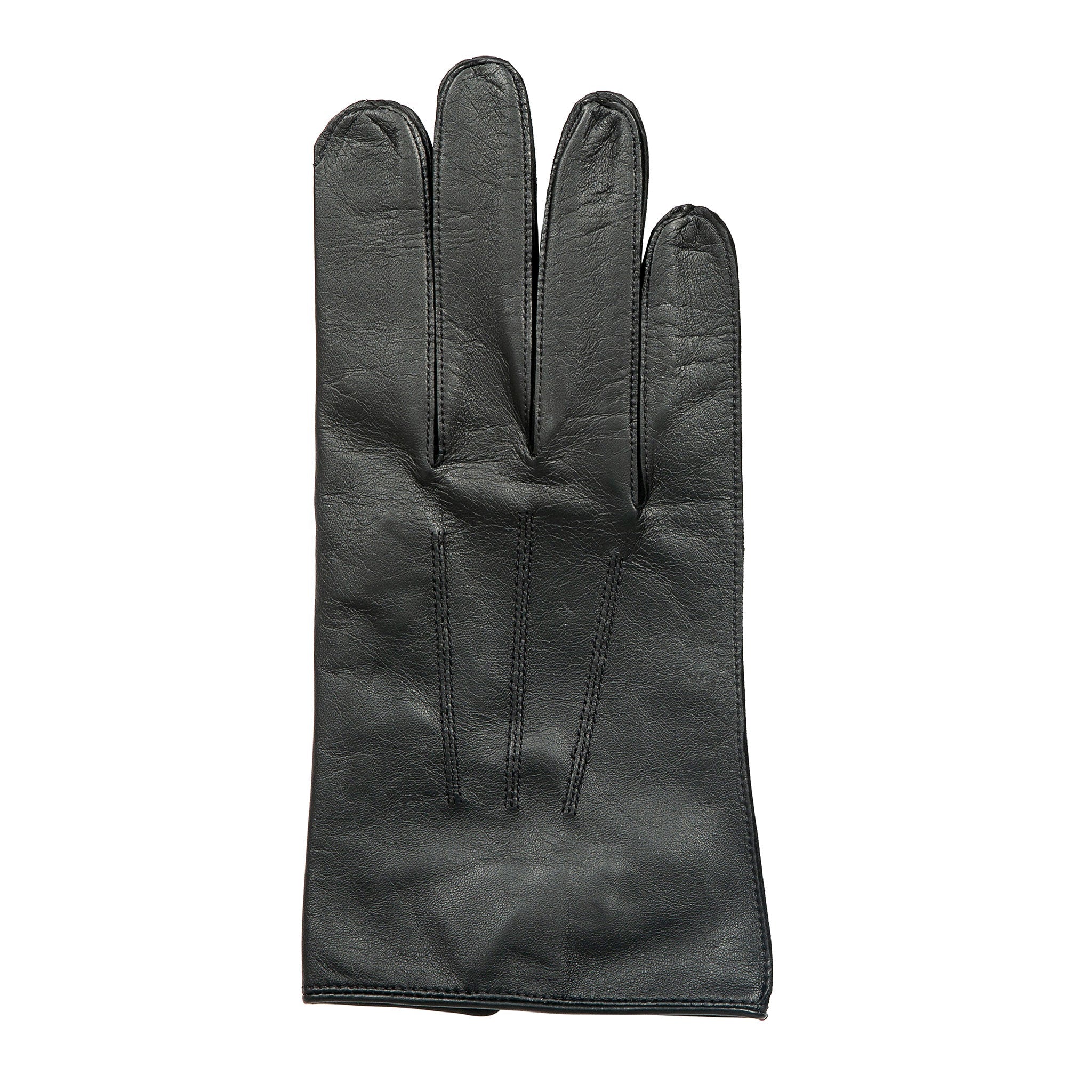 Men's Three-Point Leather Officer's Gloves - Image 3