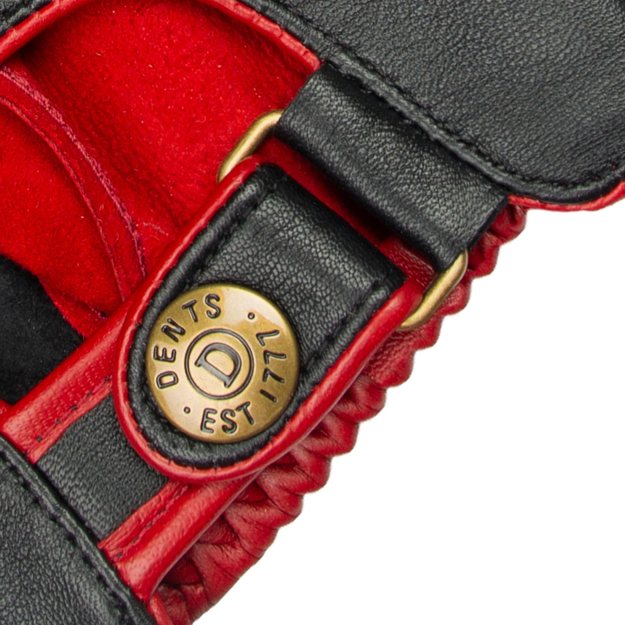 Men's Water-Resistant Two-Colour Leather Driving Gloves - Image 10