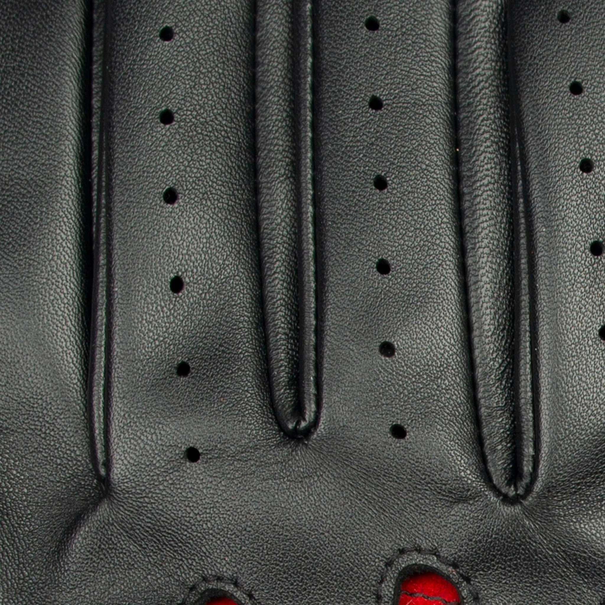 Men's Water-Resistant Two-Colour Leather Driving Gloves - Image 7