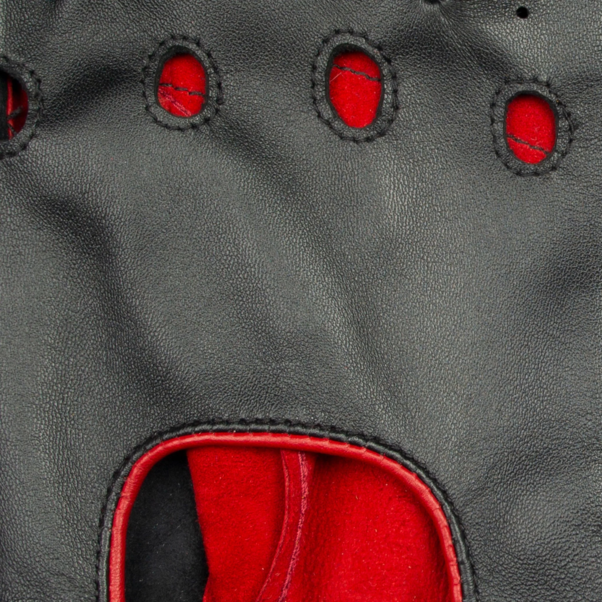 Men's Water-Resistant Two-Colour Leather Driving Gloves - Image 8