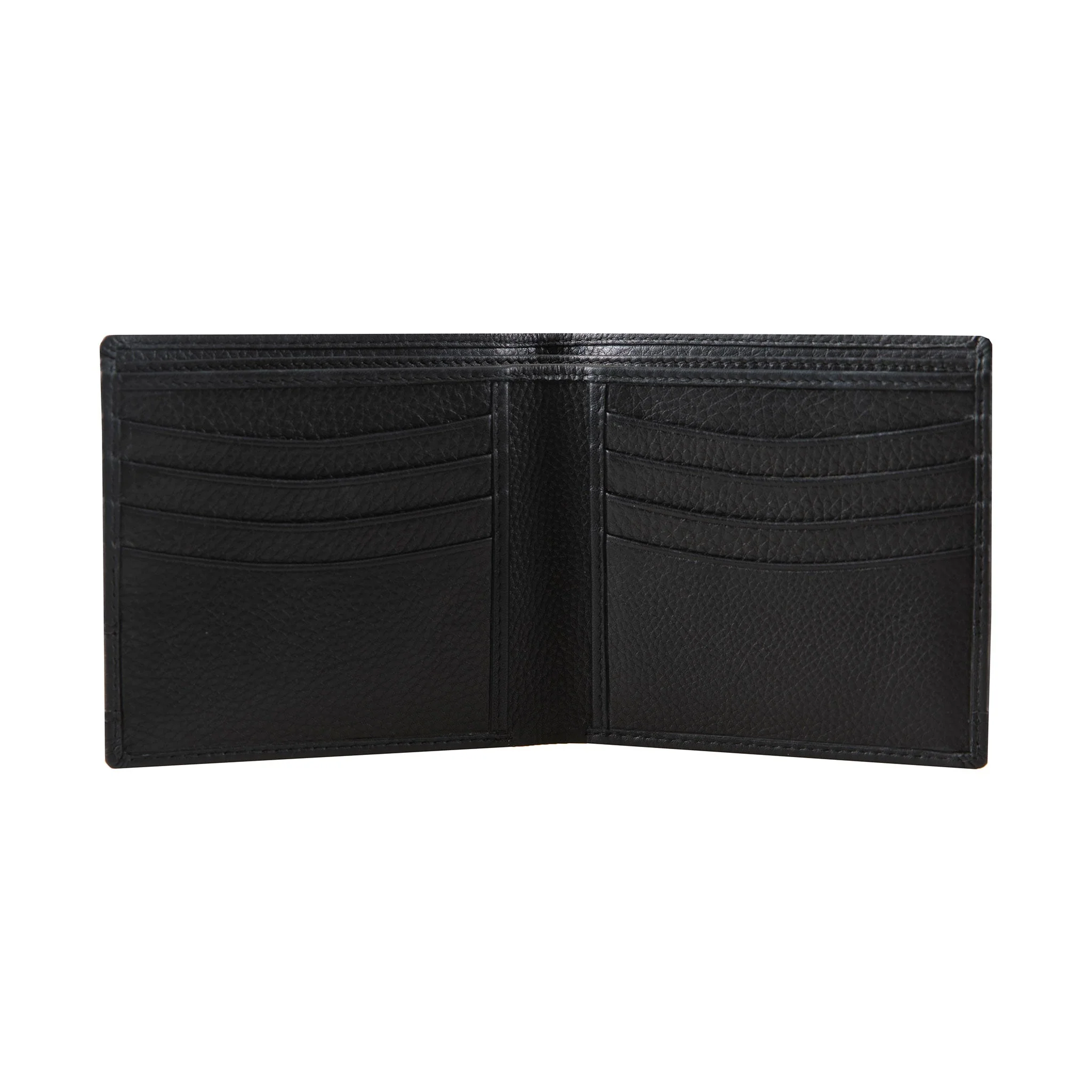 Men's Pebble Grain Leather Bifold Wallet with RFID Blocking - Image 7