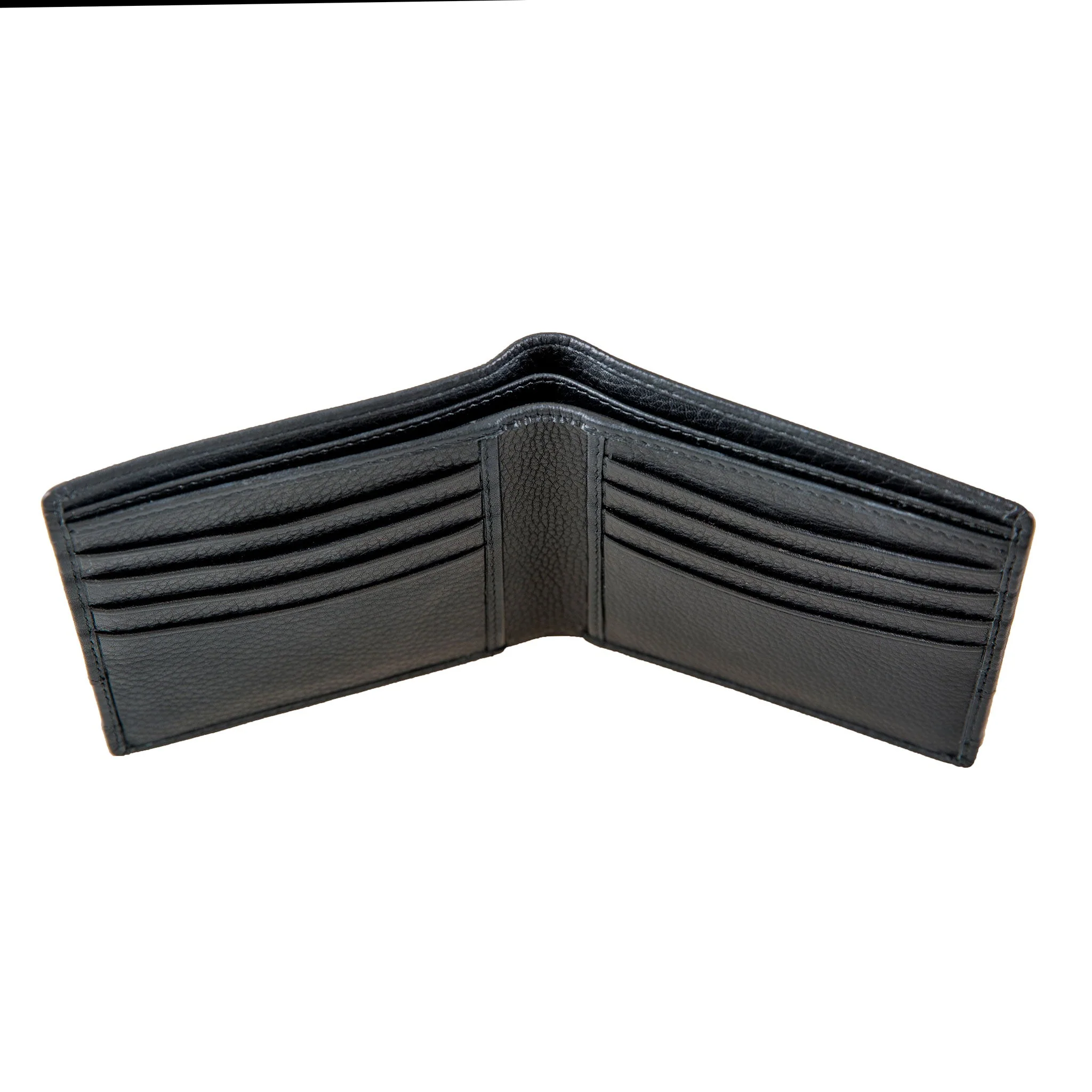 Men's Pebble Grain Leather Bifold Wallet with RFID Blocking - Image 8