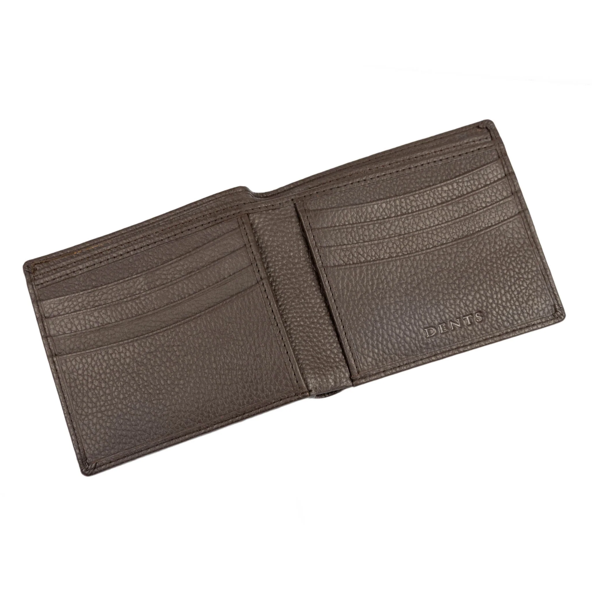 Men's Slim Pebble Grain Leather Bifold Wallet with RFID Blocking - Image 11