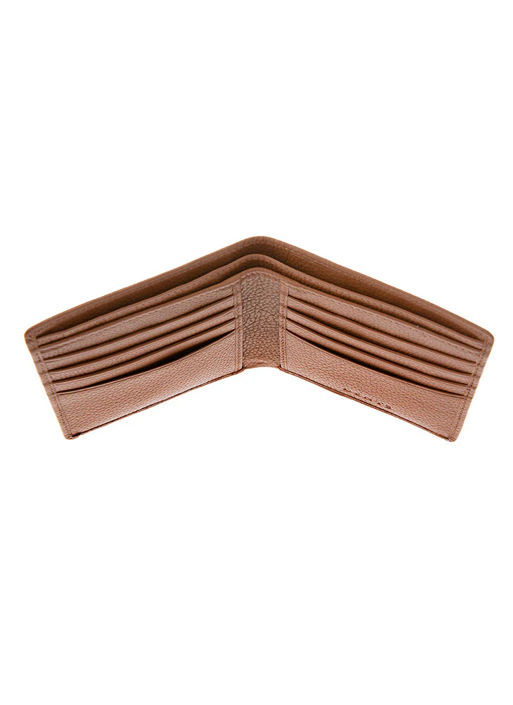 Men's Slim Pebble Grain Leather Bifold Wallet with RFID Blocking - Image 6