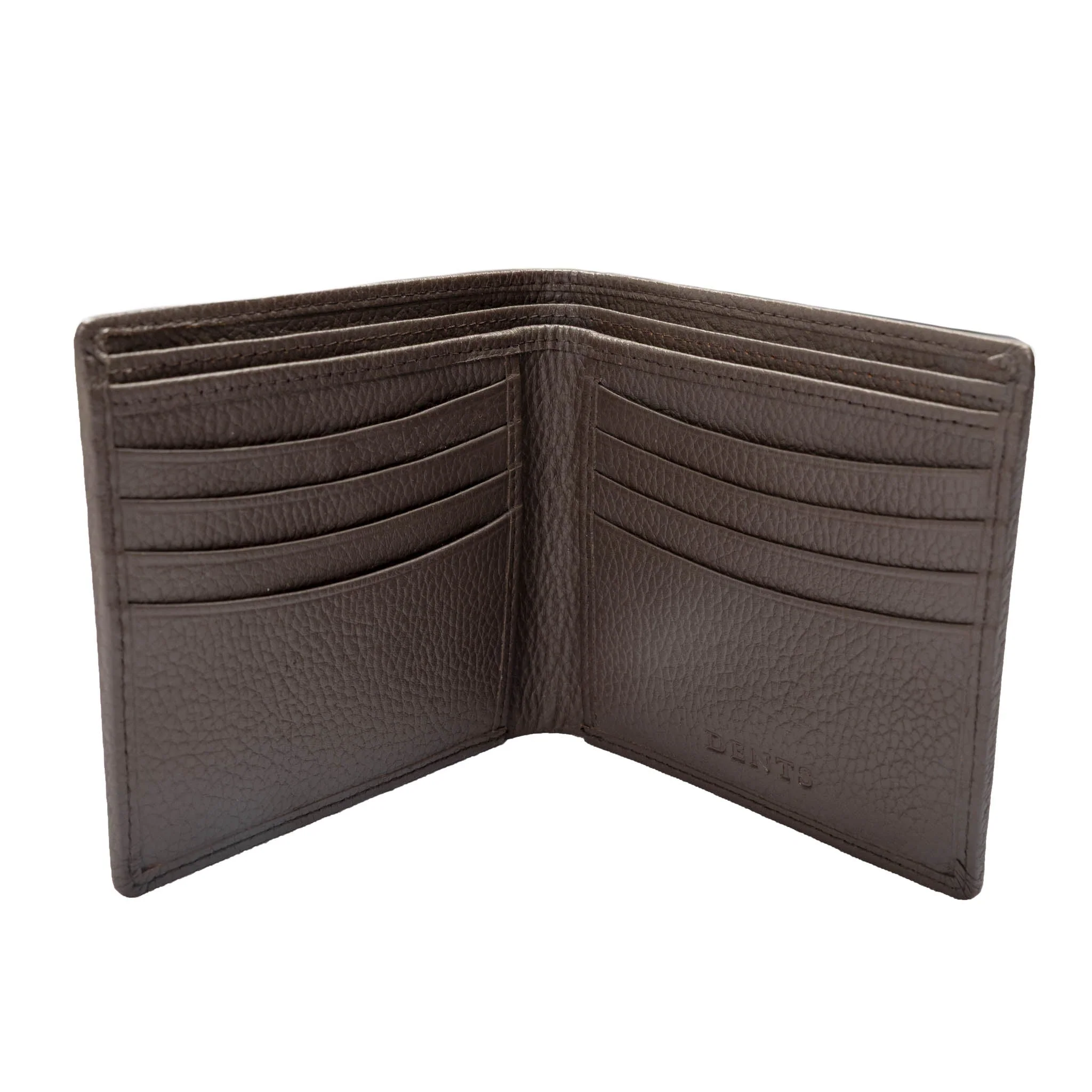 Men's Slim Pebble Grain Leather Bifold Wallet with RFID Blocking - Image 9