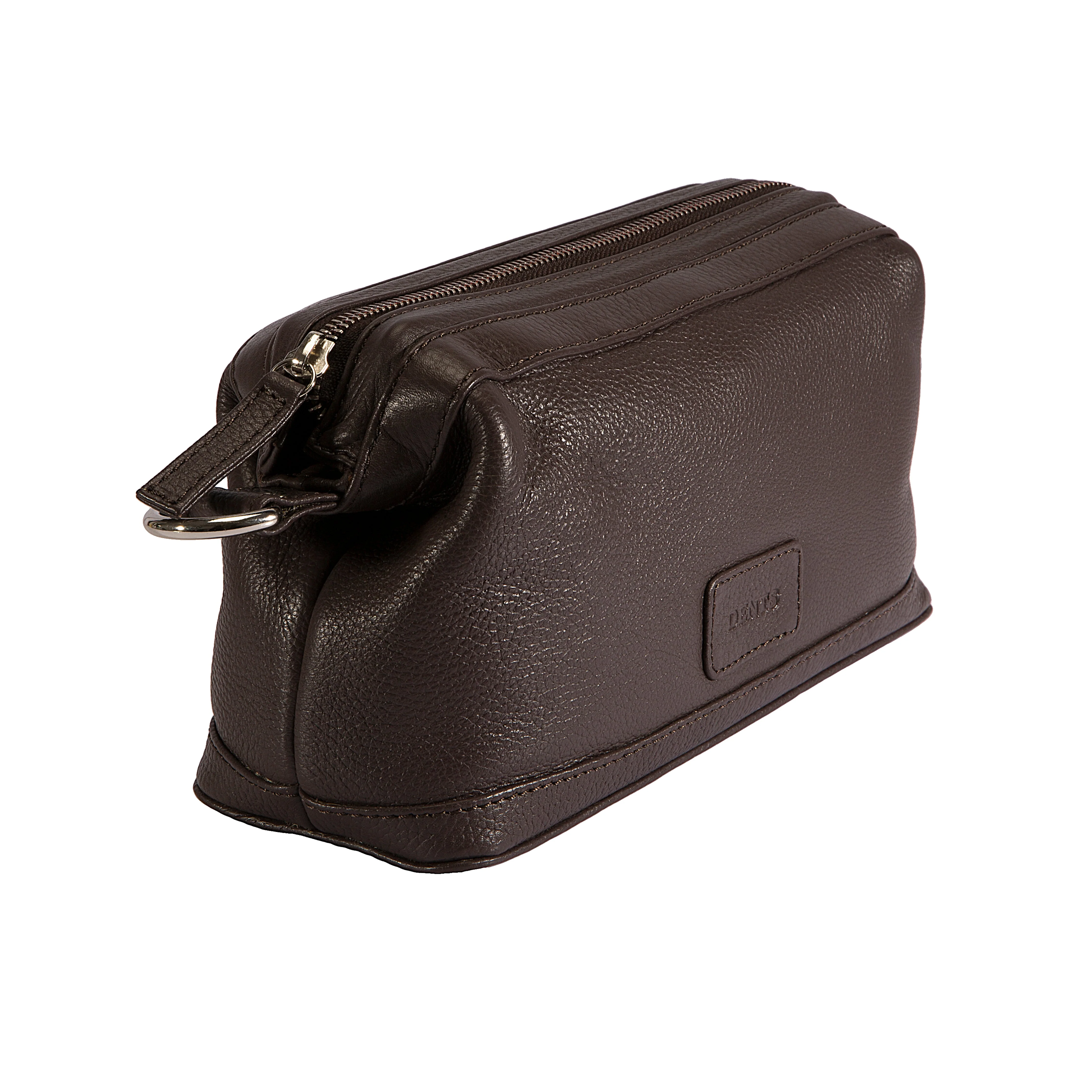 Pebble Grain Leather Wash Bag - Image 4