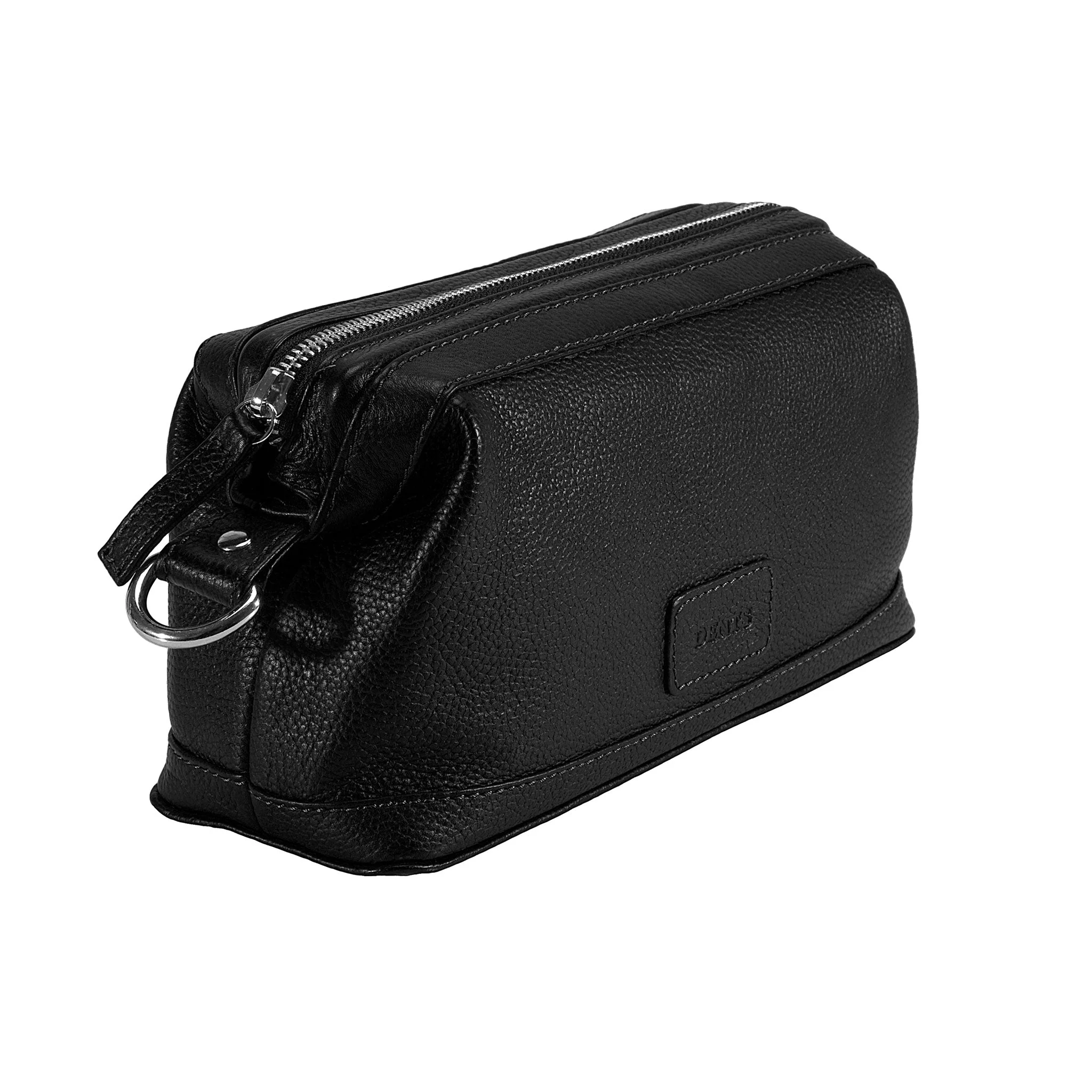 Pebble Grain Leather Wash Bag - Image 6