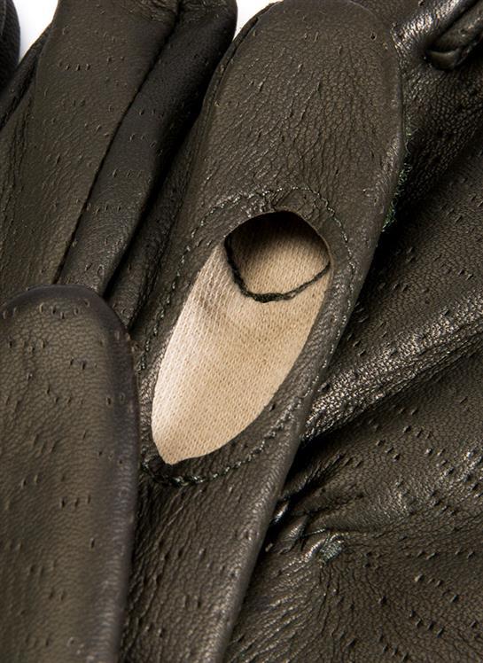 Men's Heritage Water-Resistant Half Fleece-Lined Right Hand Leather Shooting Gloves - Image 5