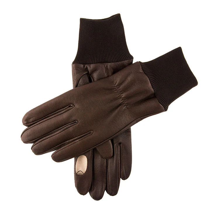 Men's Heritage Water-Resistant Half Fleece-Lined Right Hand Leather Shooting Gloves - Image 6