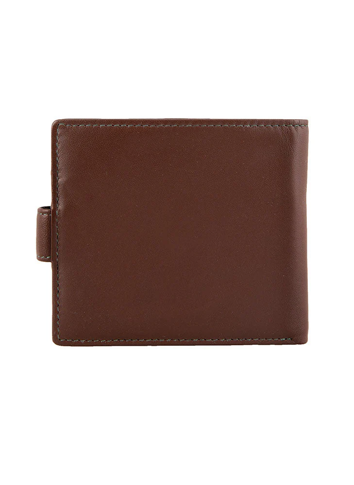 Men's Smooth Nappa Leather Bifold Wallet with RFID Blocking and Coin Purse - Image 4