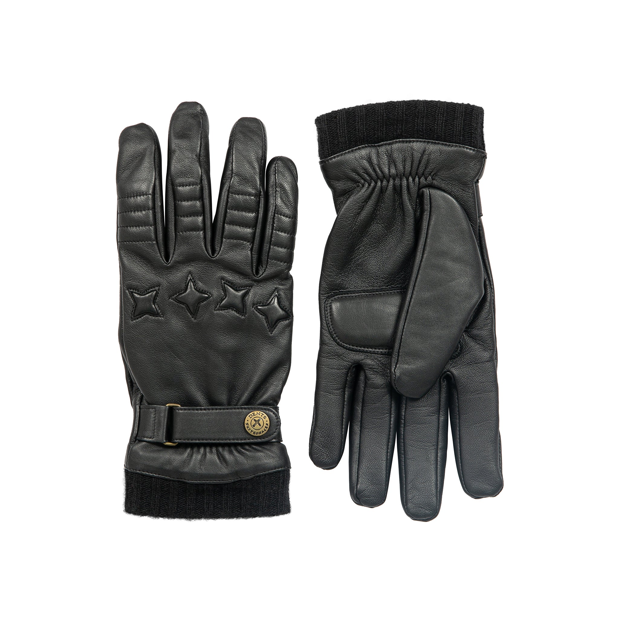 Men's The Suited Racer Touchscreen Cashmere-Lined Leather Driving Gloves - Image 10
