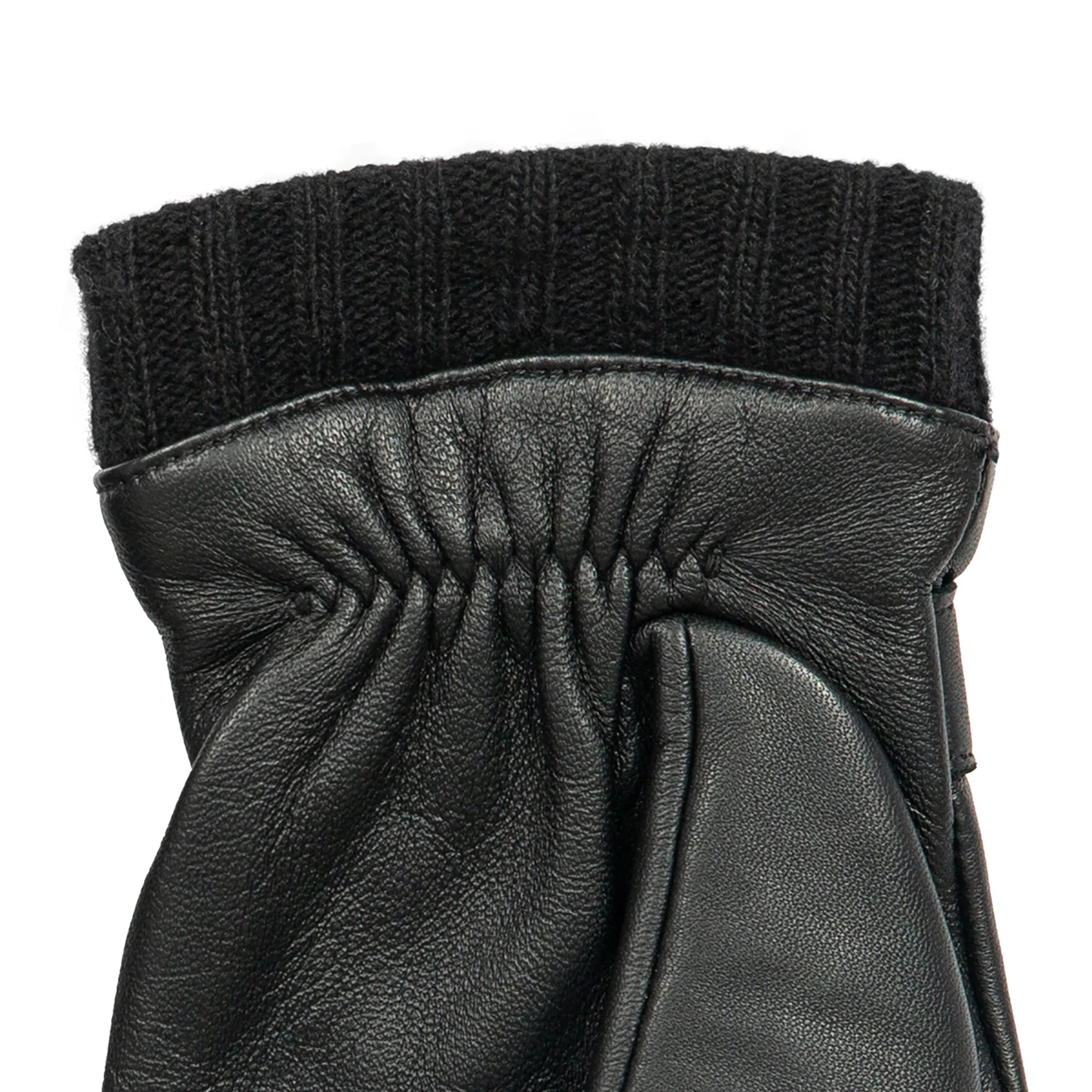 Men's The Suited Racer Touchscreen Cashmere-Lined Leather Driving Gloves - Image 8