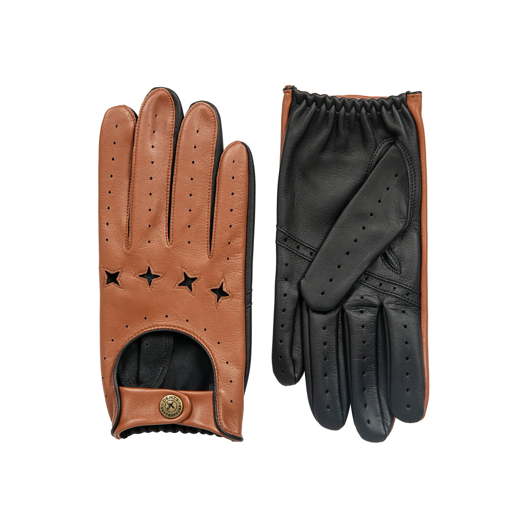 Men's The Suited Racer Touchscreen Leather Driving Gloves - Image 12