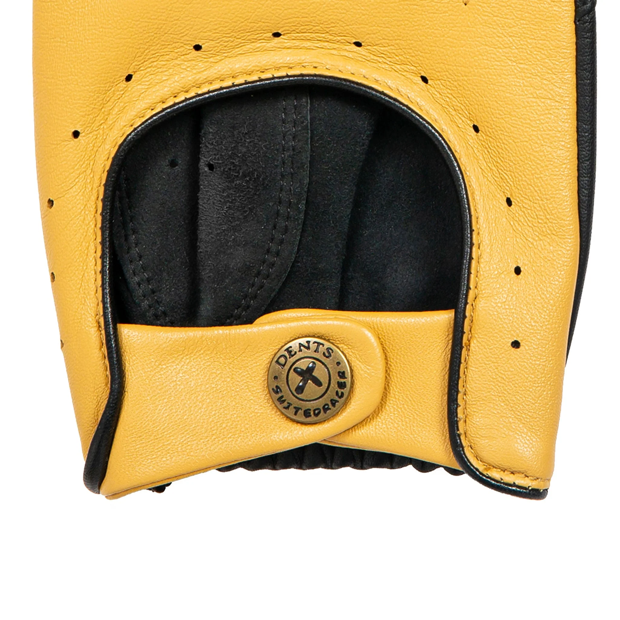 Men's The Suited Racer Touchscreen Leather Driving Gloves - Image 4