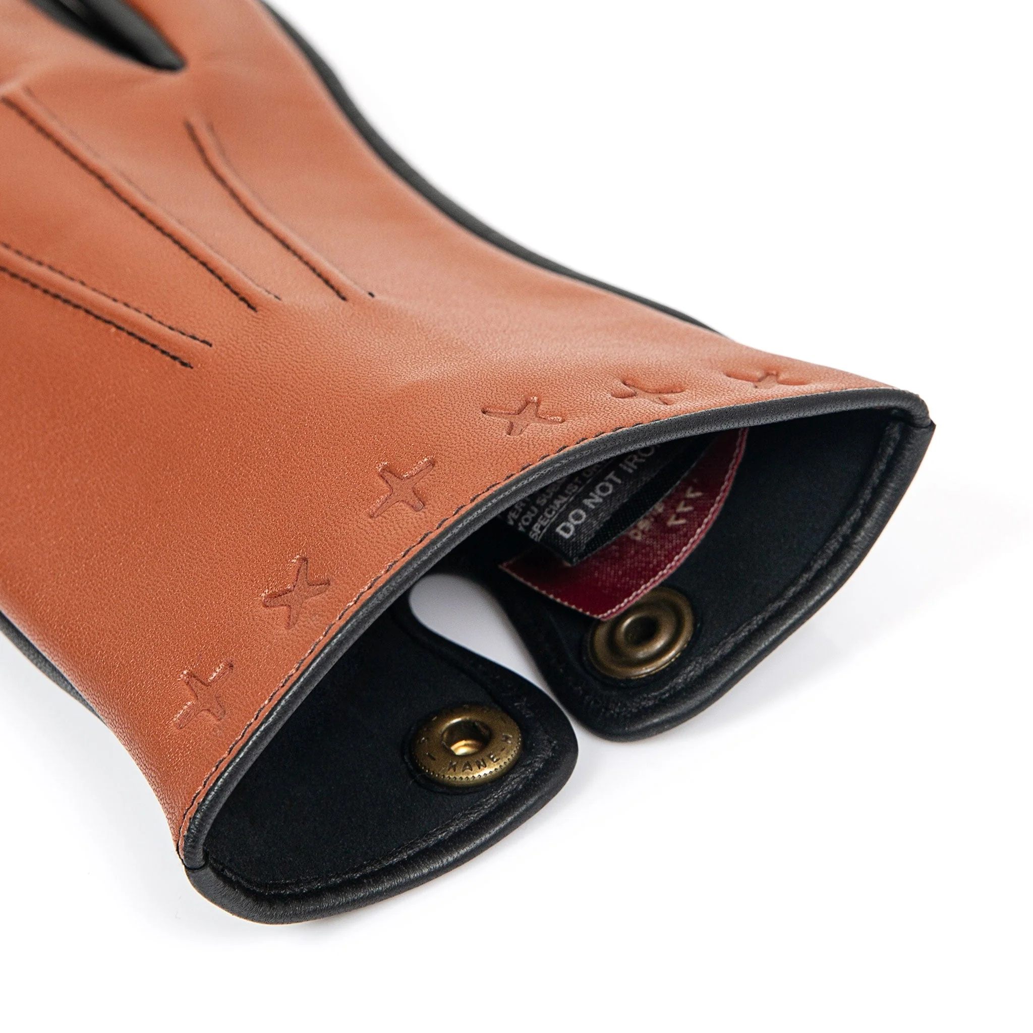 Men's The Suited Racer Touchscreen Three-Point Leather Gloves - Image 10