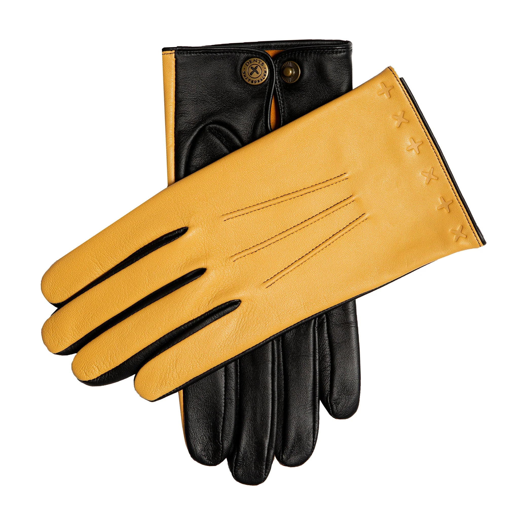 Men's The Suited Racer Touchscreen Three-Point Leather Gloves - Image 12