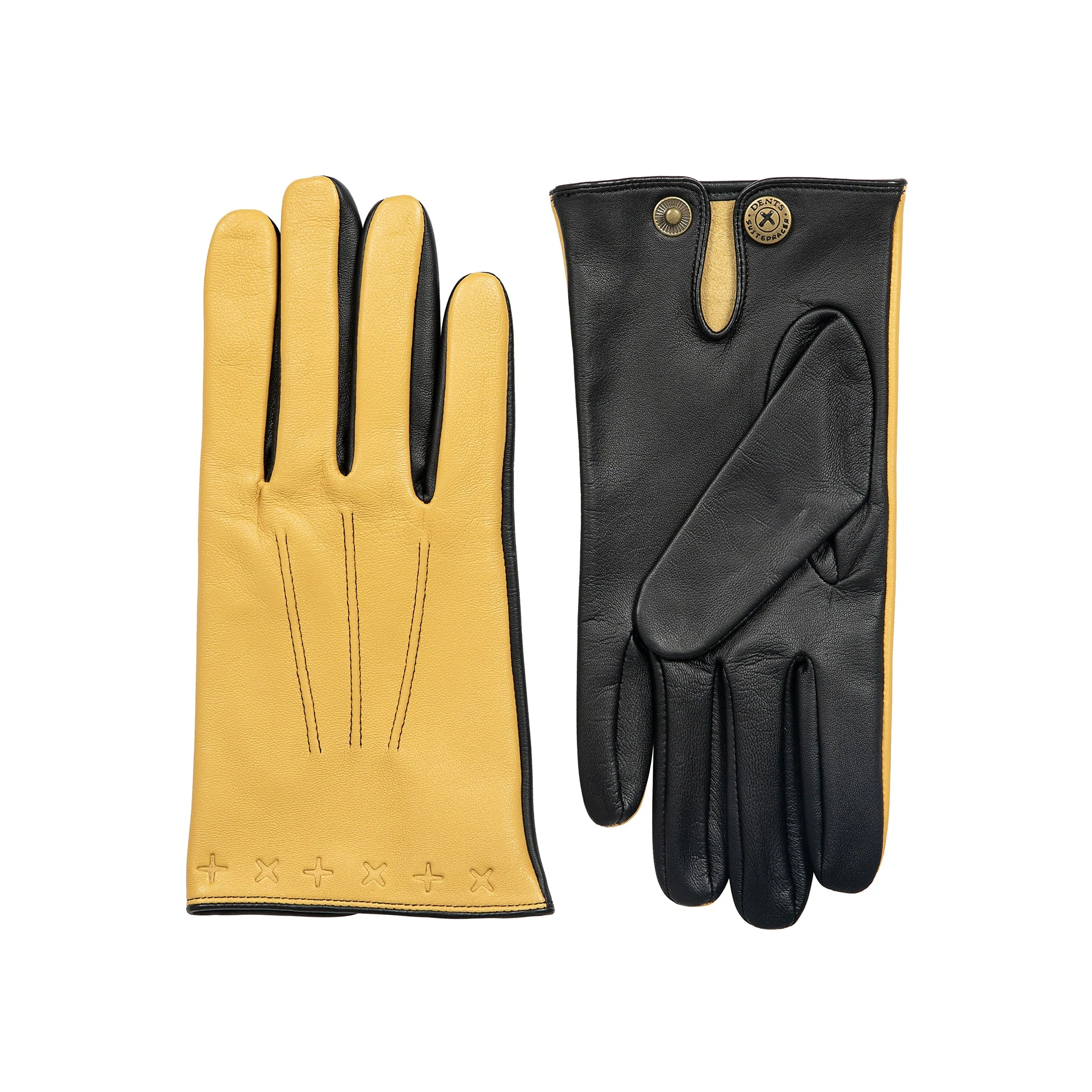 Men's The Suited Racer Touchscreen Three-Point Leather Gloves - Image 13