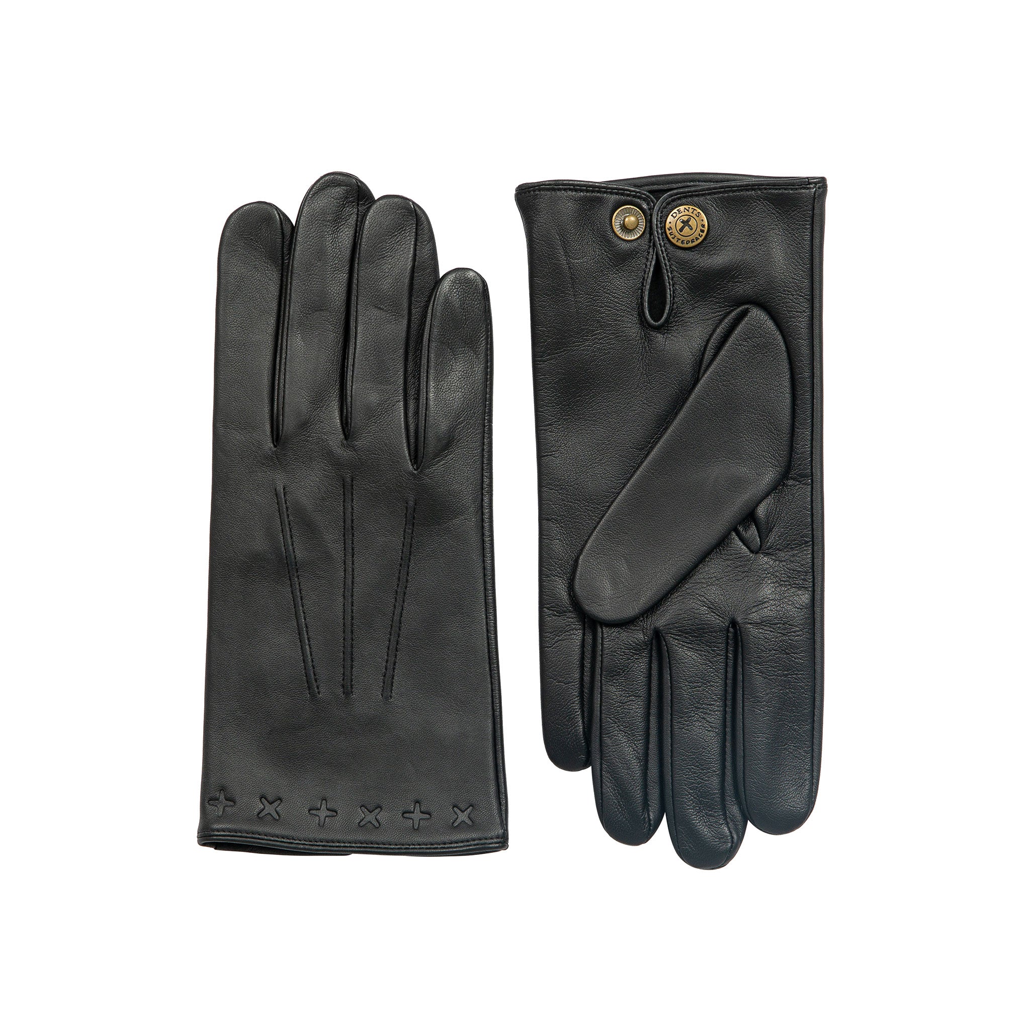 Men's The Suited Racer Touchscreen Three-Point Leather Gloves - Image 25