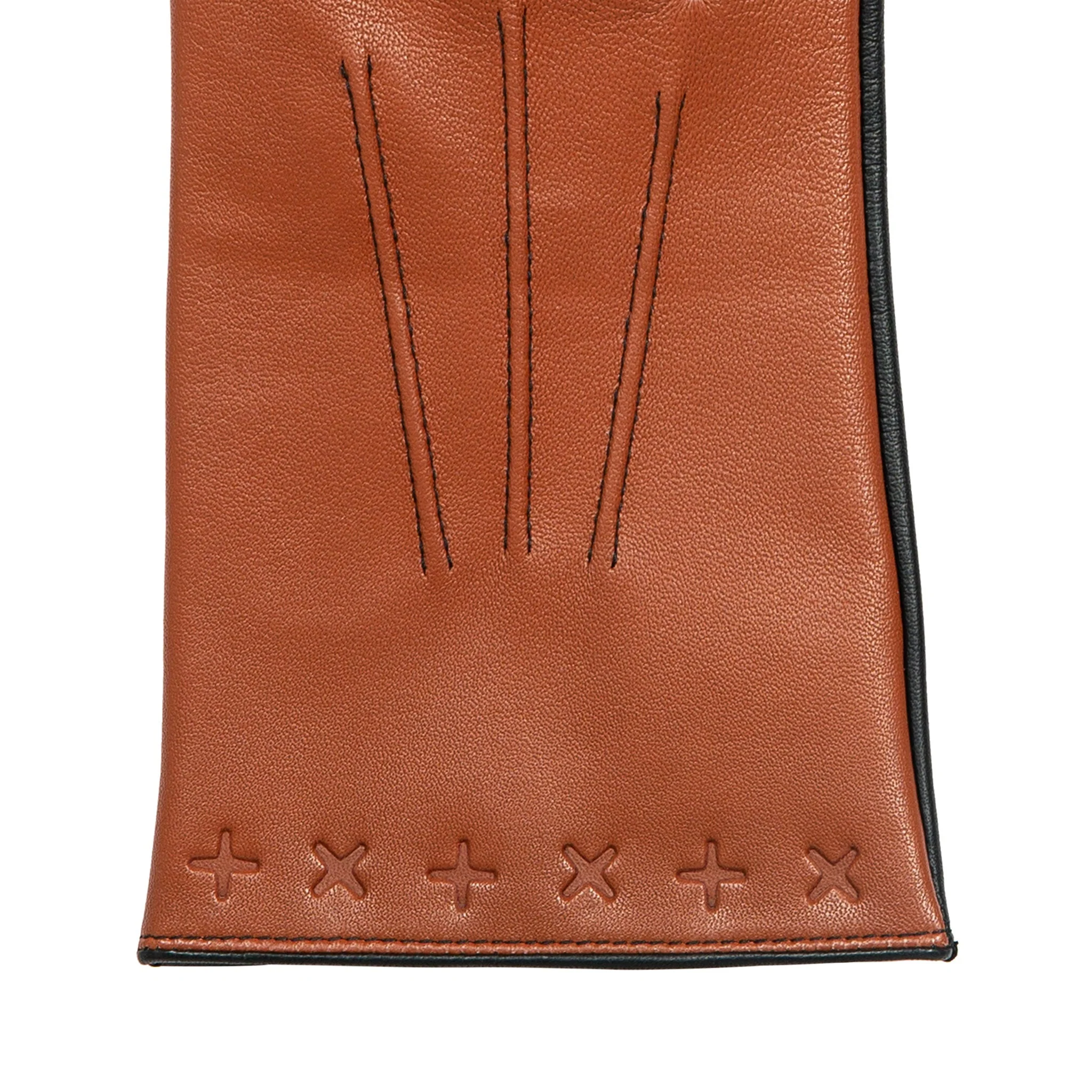 Men's The Suited Racer Touchscreen Three-Point Leather Gloves - Image 5