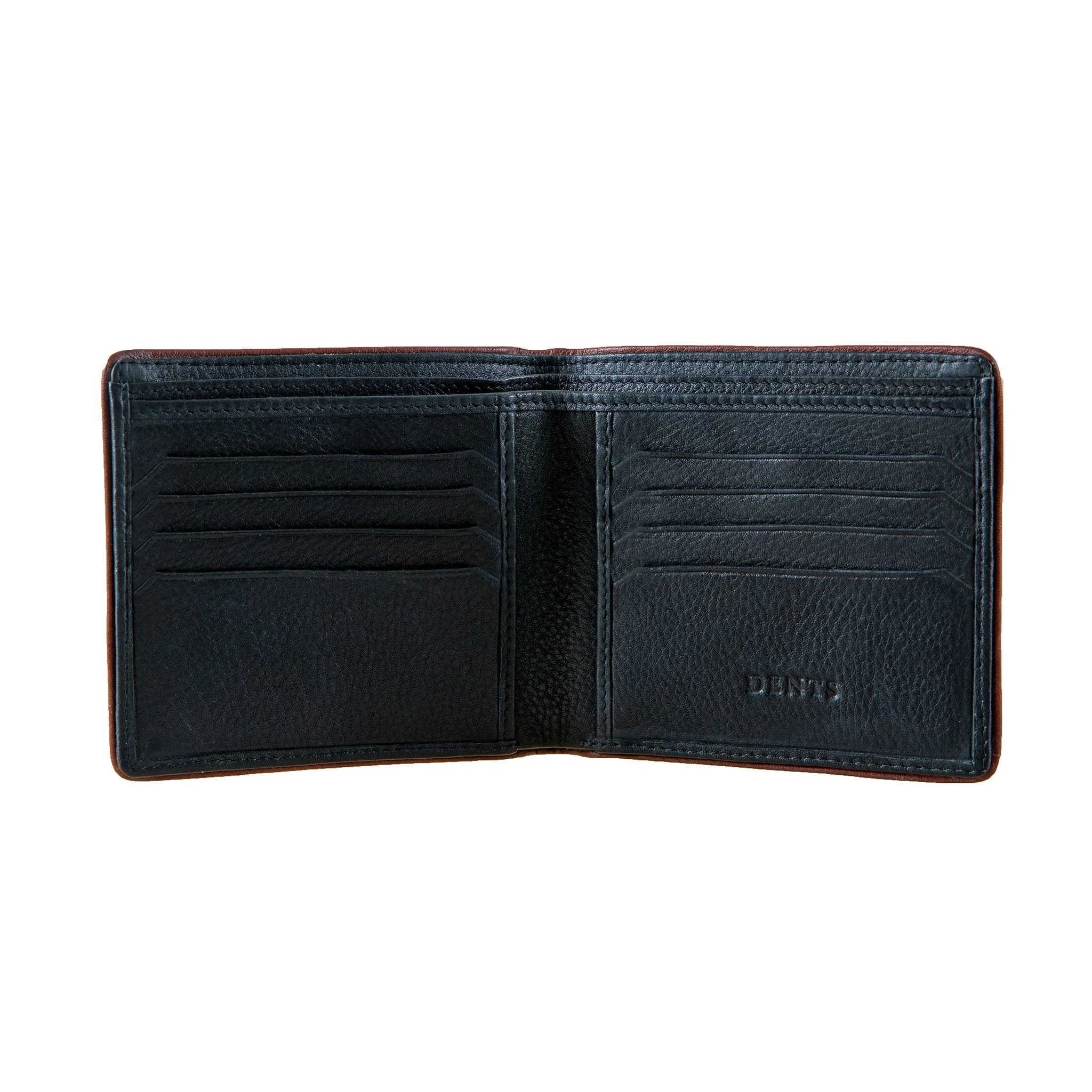 Men's Two-Colour Pebble Grain Leather Bifold Wallet with RFID Blocking - Image 7